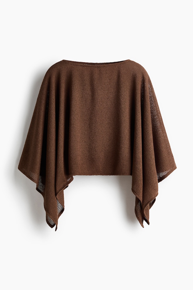 Top a mantella - Marrone/Cammello - 1