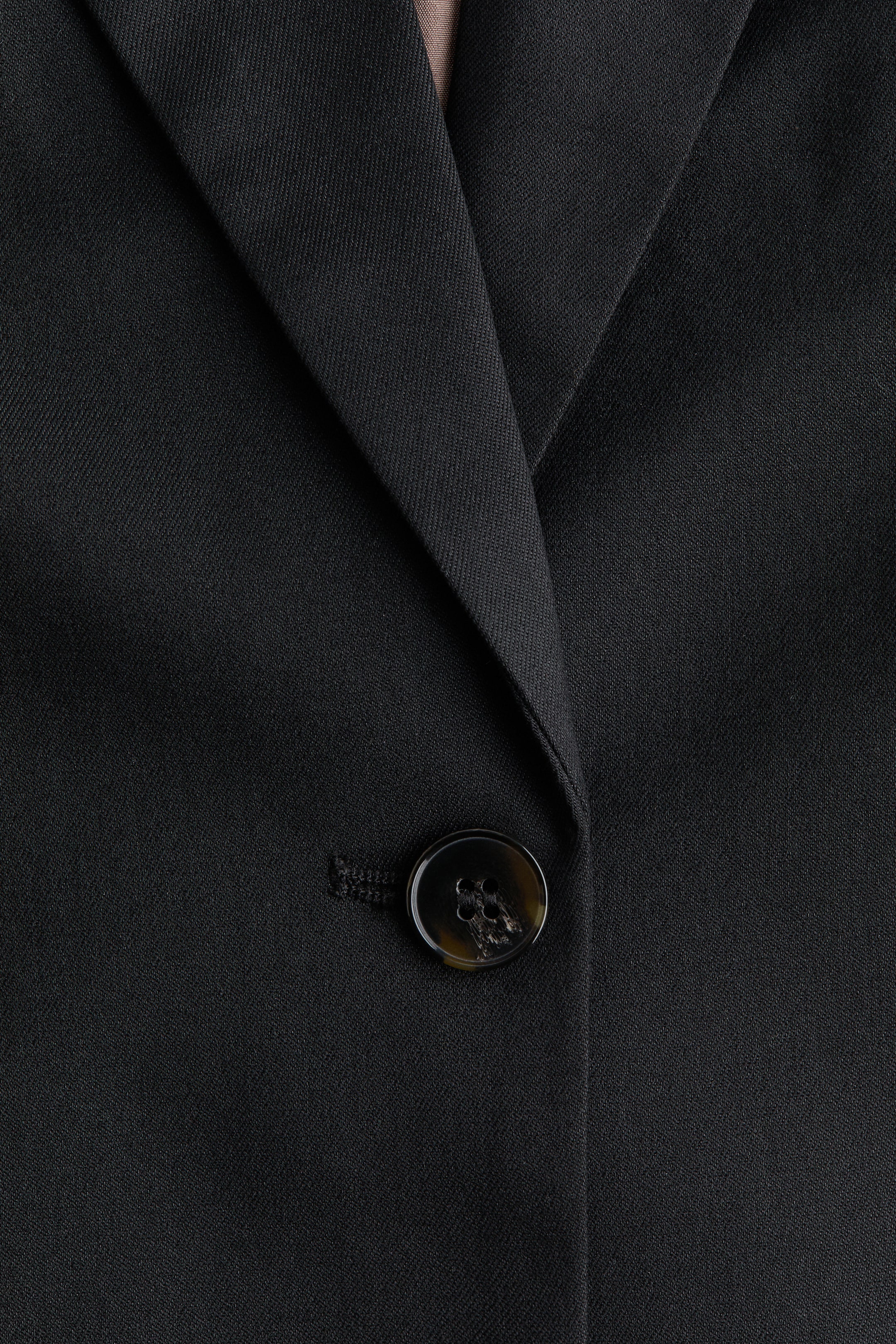 Single-Breasted Twill Blazer