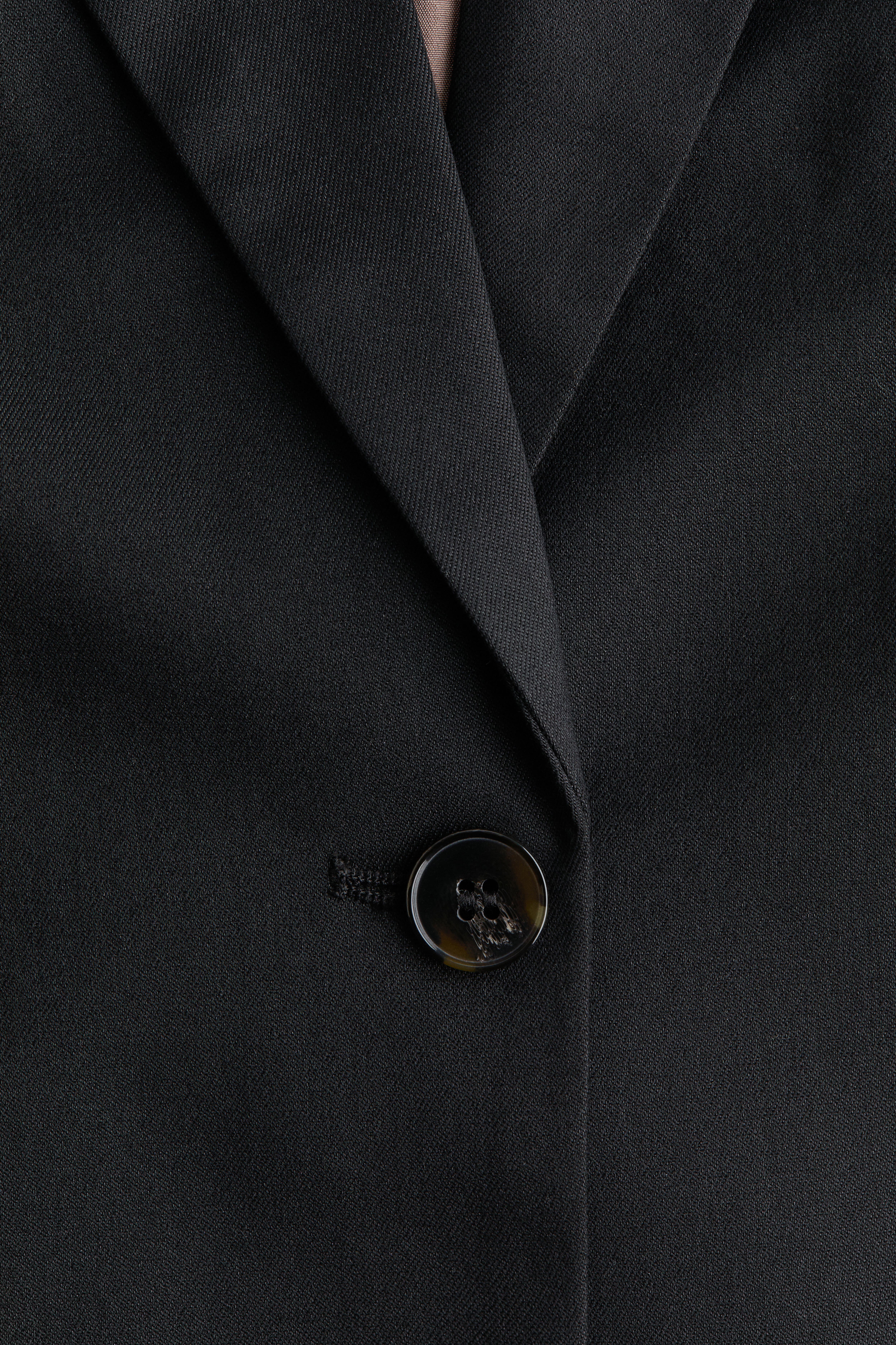 Single-Breasted Twill Blazer