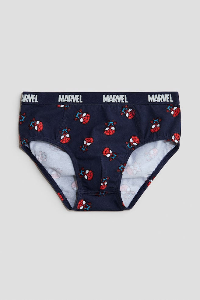 5-pack printed boys’ briefs-Azul marino/Marvel Comics - 3