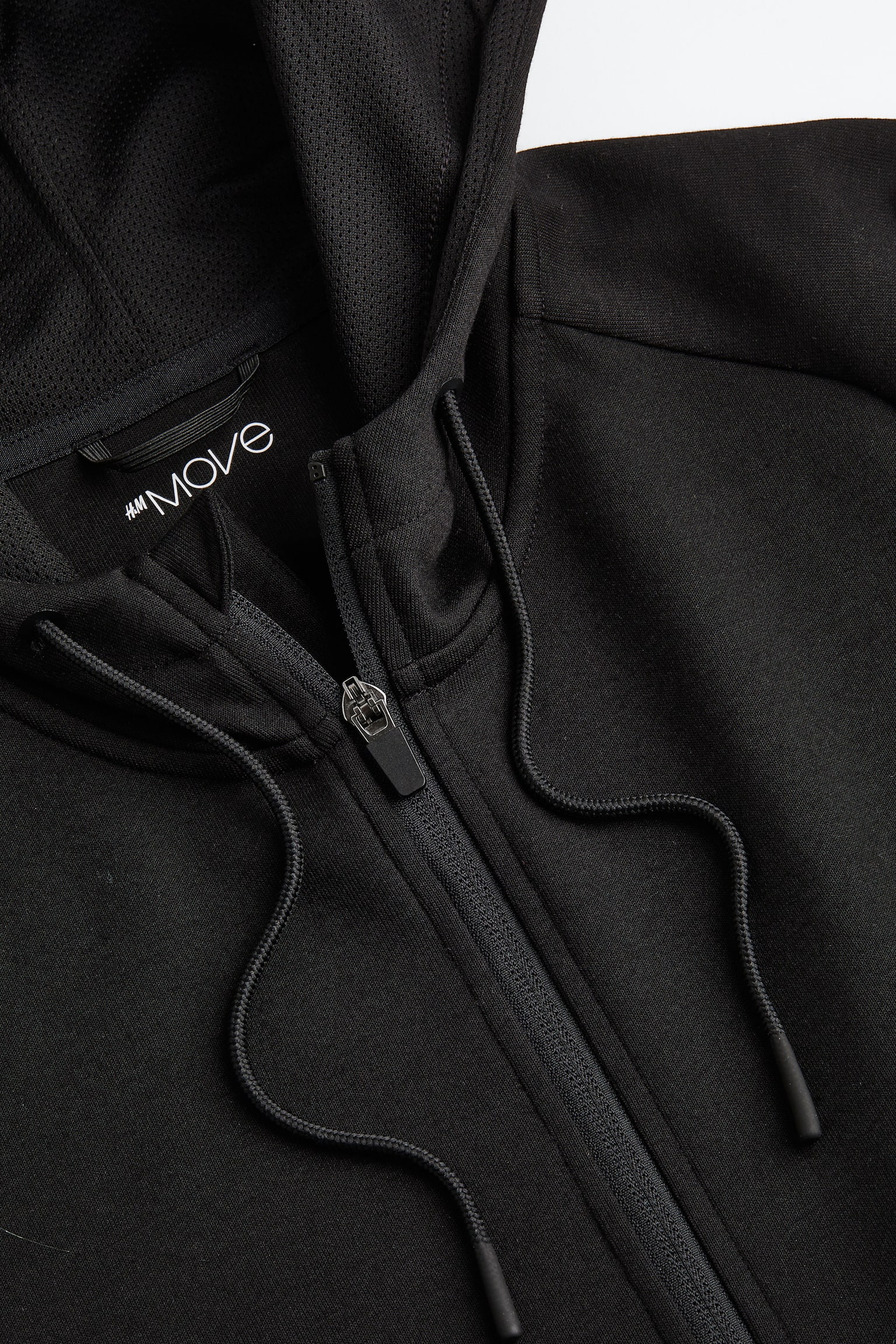 DryMove™ Activewear Hoodie - Black/Light grey marle/Navy blue - 3