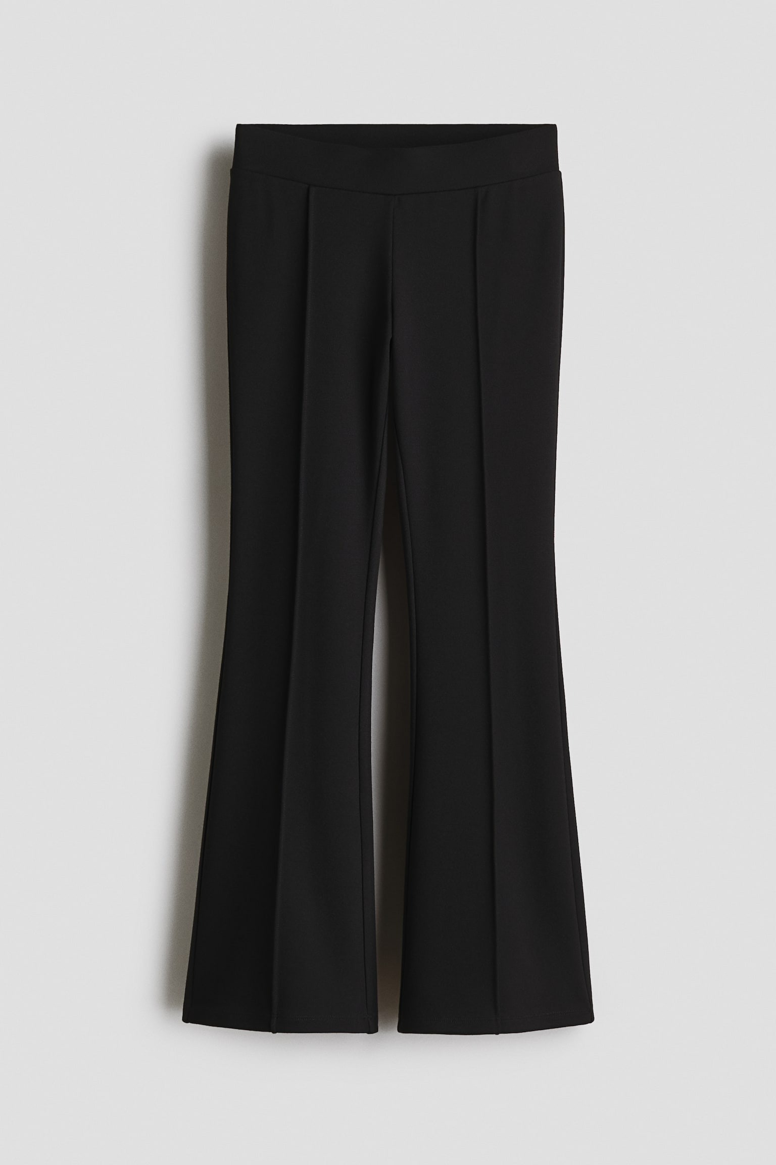 Flared viscose-blend leggings - Black