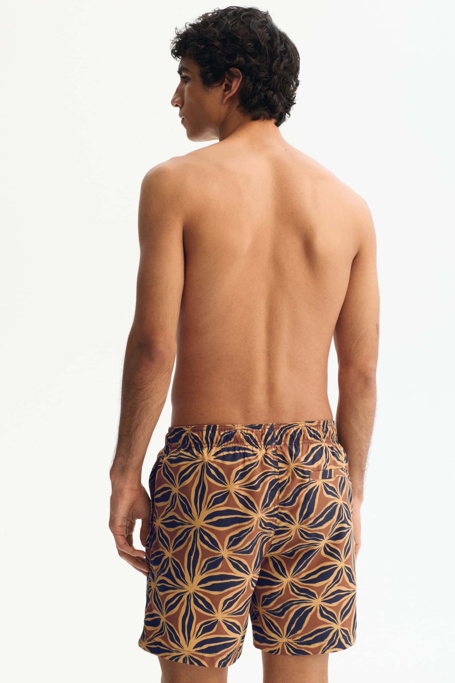 Patterned swim shorts - Navy blue/Patterned/Black/Patterned/Navy blue/Patterned/Green/Patterned/Brown/Patterned/Black/Patterned - 5