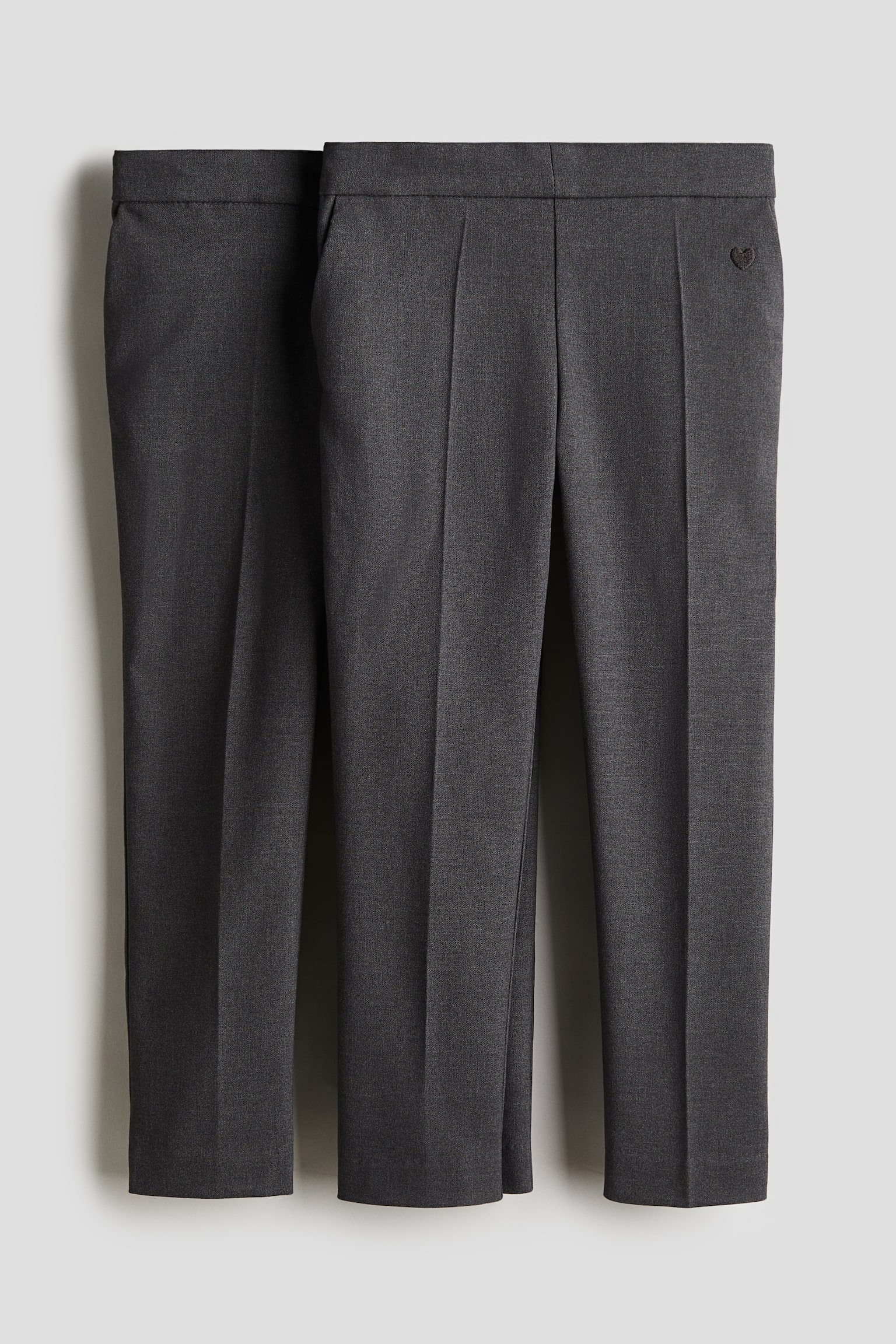 2-pack school trousers - Dark grey - 2