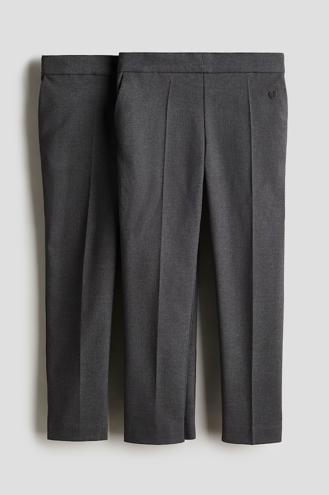 2 perechi de pantaloni pentru școală - Gri-închis - 1