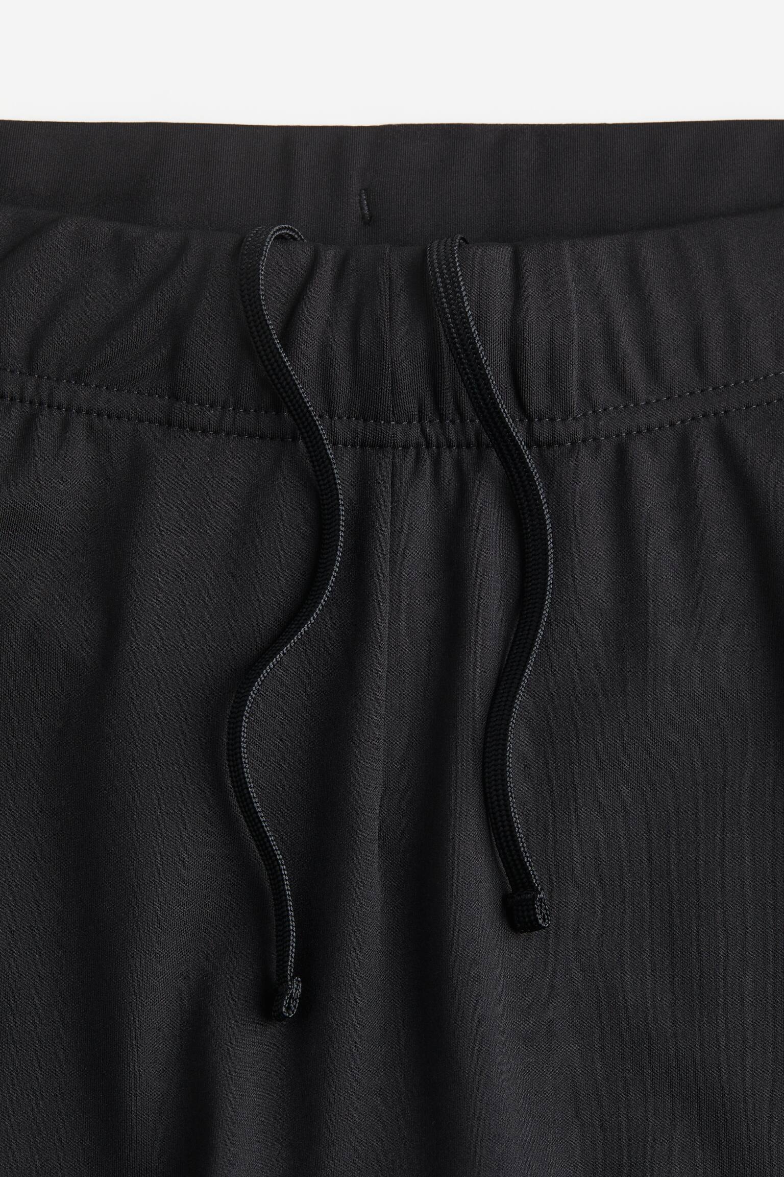 DryMove™ Sports cycling shorts - Black/Light brown - 3