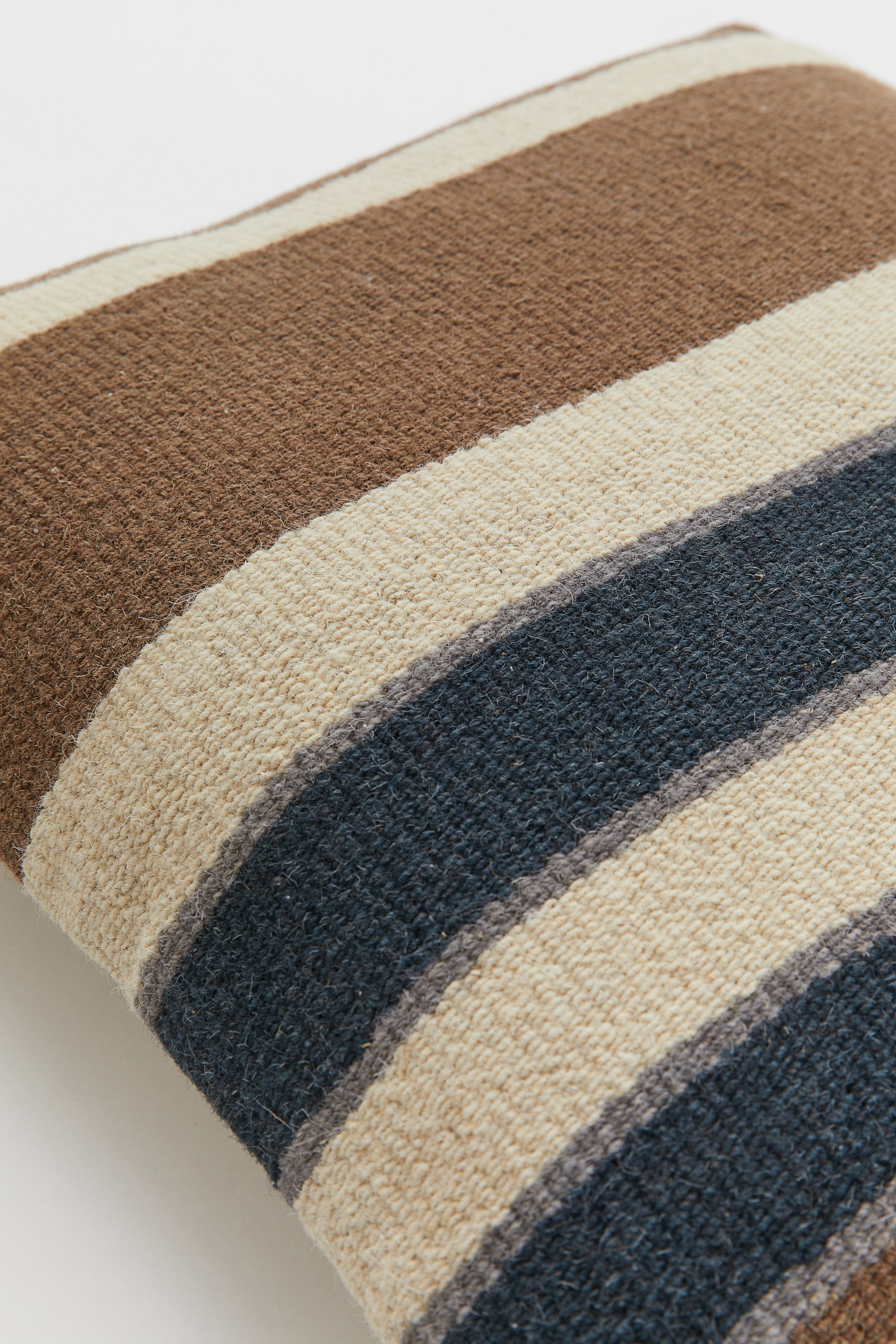 Woolblend cushion cover Brown/Striped Home All H&M GB