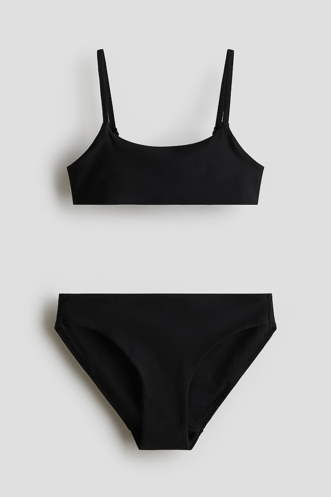 Two-Piece Swimsuit - Black - 1