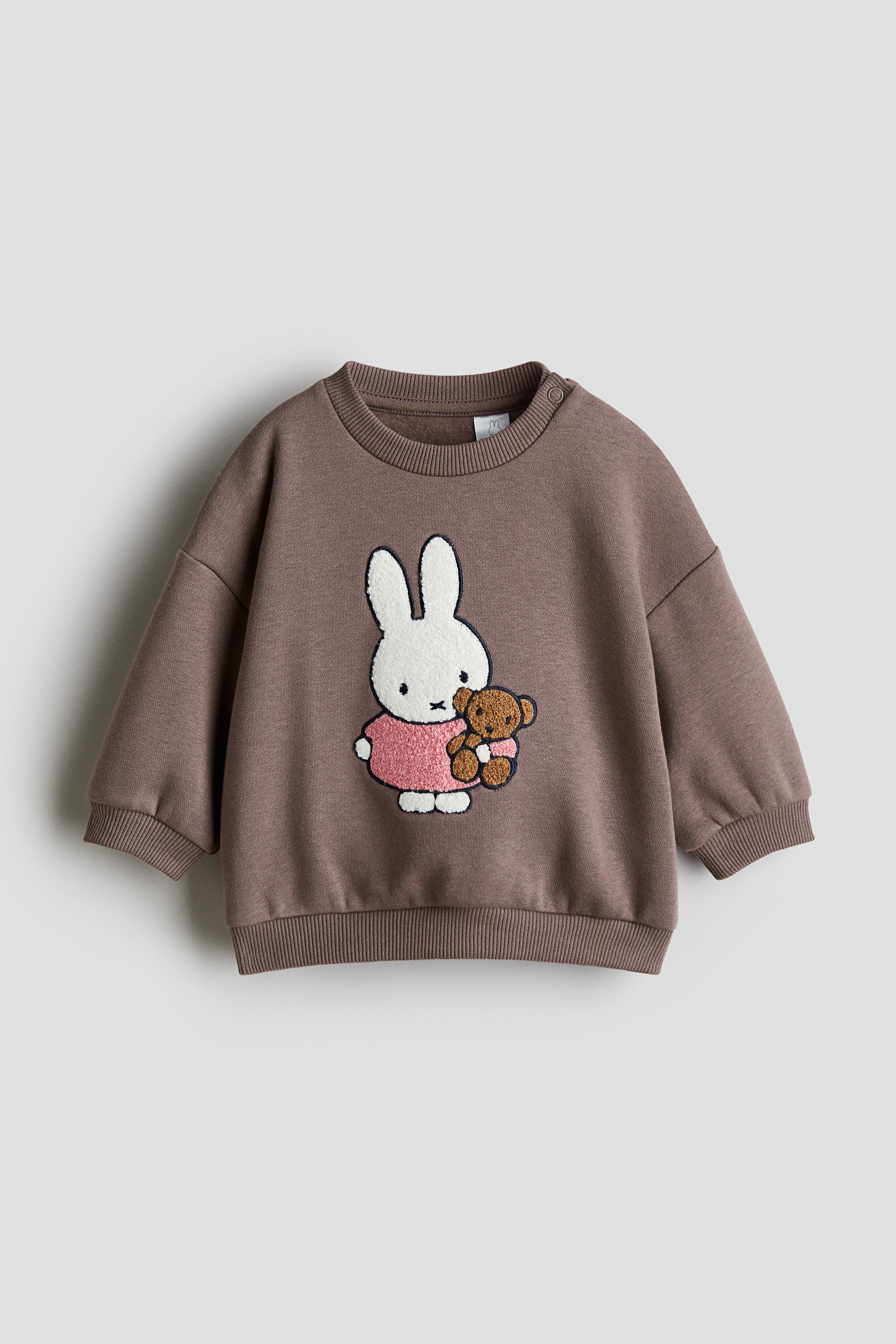 Baby - Bedrucktes Sweatshirt mit angerauter Innenseite Braun/Miffy - Size: 86 (12-18M)  - H&M