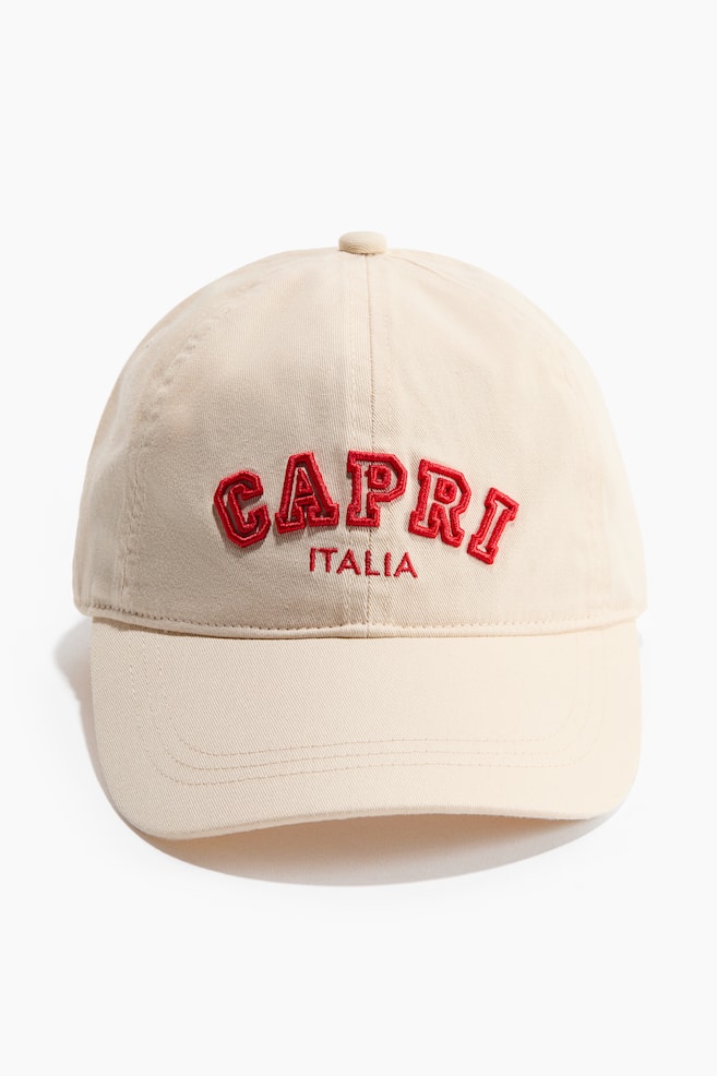 Casquette en sergé avec motif brodé - Beige clair/Capri/Brun foncé/Capri/Marine/San Francisco/Bleu denim foncé/Atelier/Beige/Rowing Club/Bleu foncé/Running Club/Brun foncé/Balance/Vert kaki foncé/Atelier/Vert foncé/Chicago/Beige/Running Club - 1