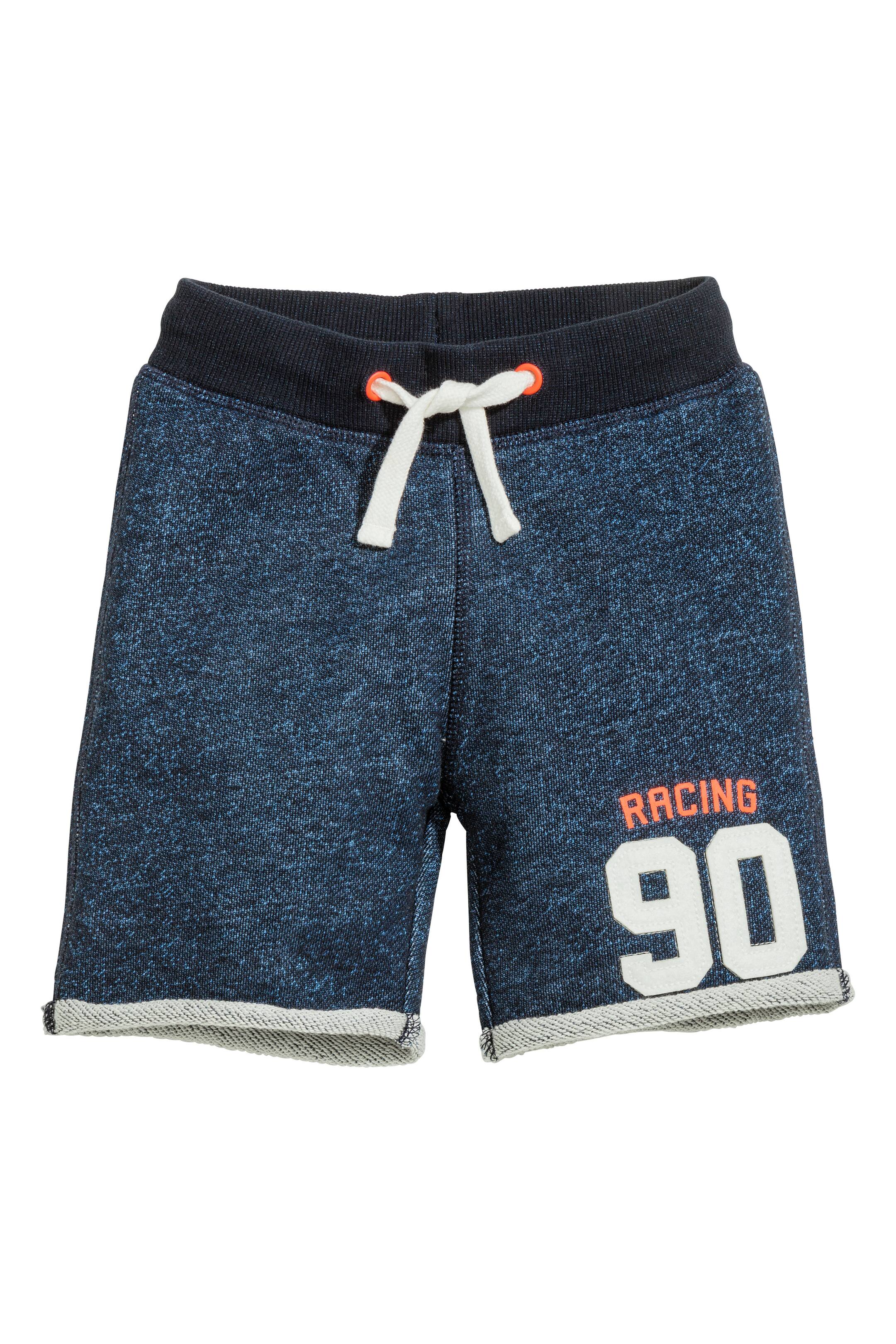 Näytä suurempi kuva: Collegeshortsit - Tumma sinimeleerattu - Kids | H&M FI 1