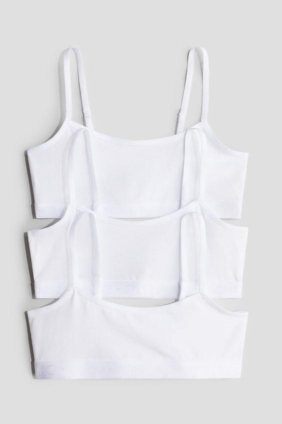 3-pack Jersey Tops - Short - White - Kids | H&M US