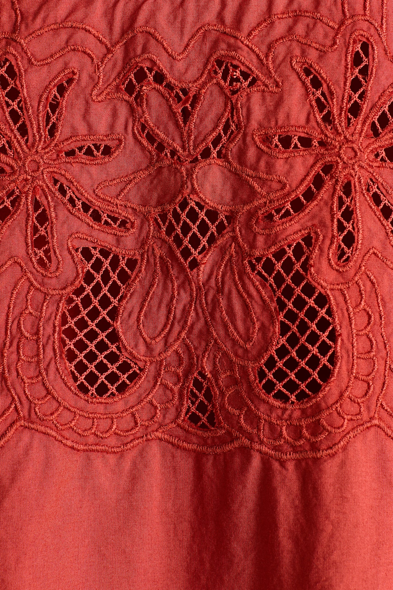Blouse with Eyelet Embroidery - image 3