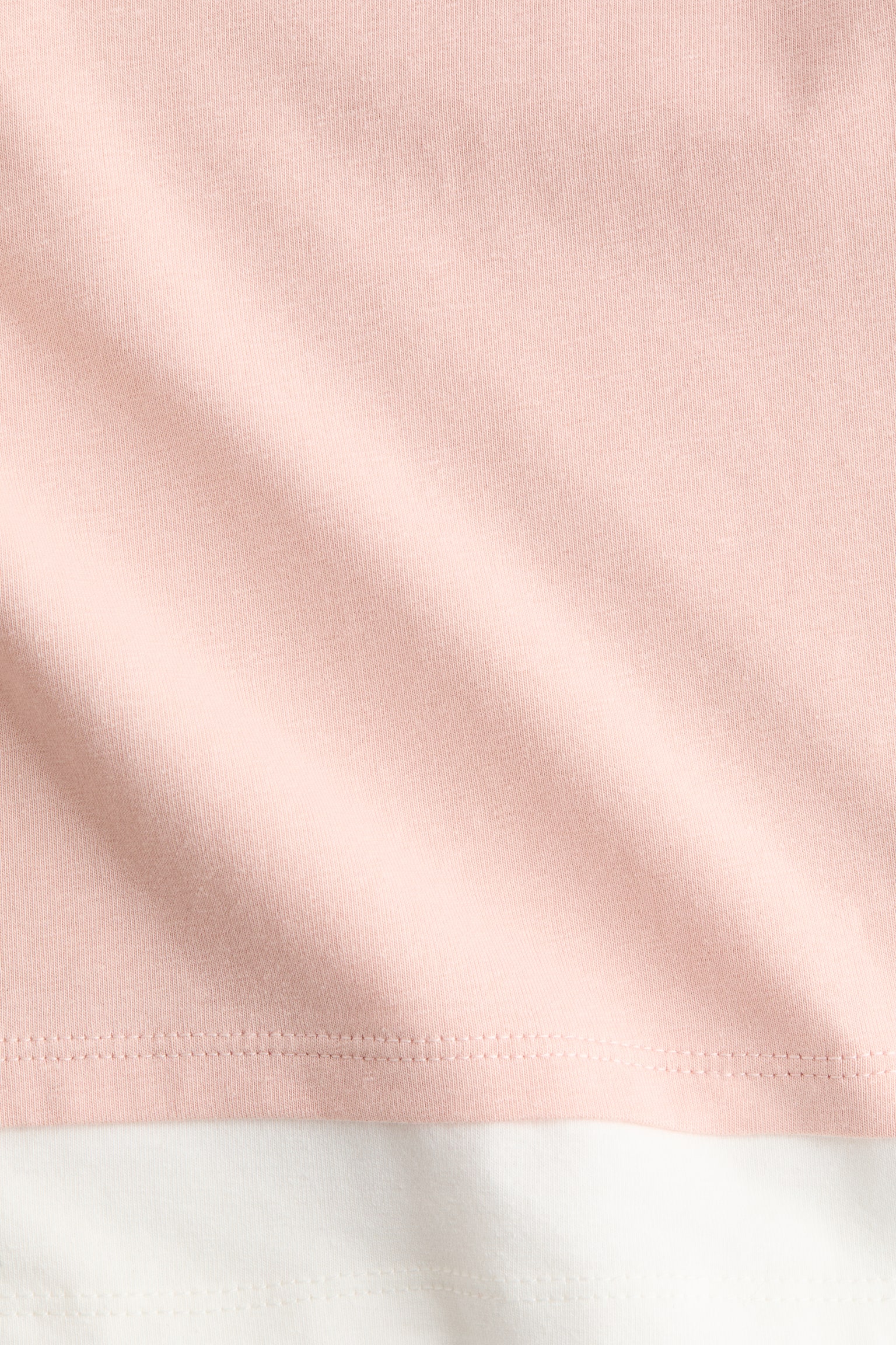 Áo thun kiểu nhiều lớp - Màu hồng nhạt/Trắng/Xanh tím than/Xanh dương nhạt/Màu trắng/Đen - 4