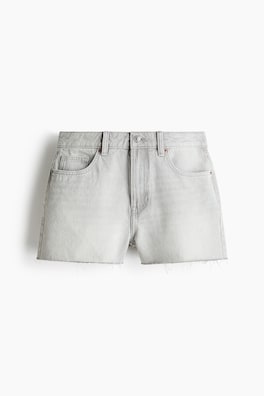 Jeansshorts med rå kant