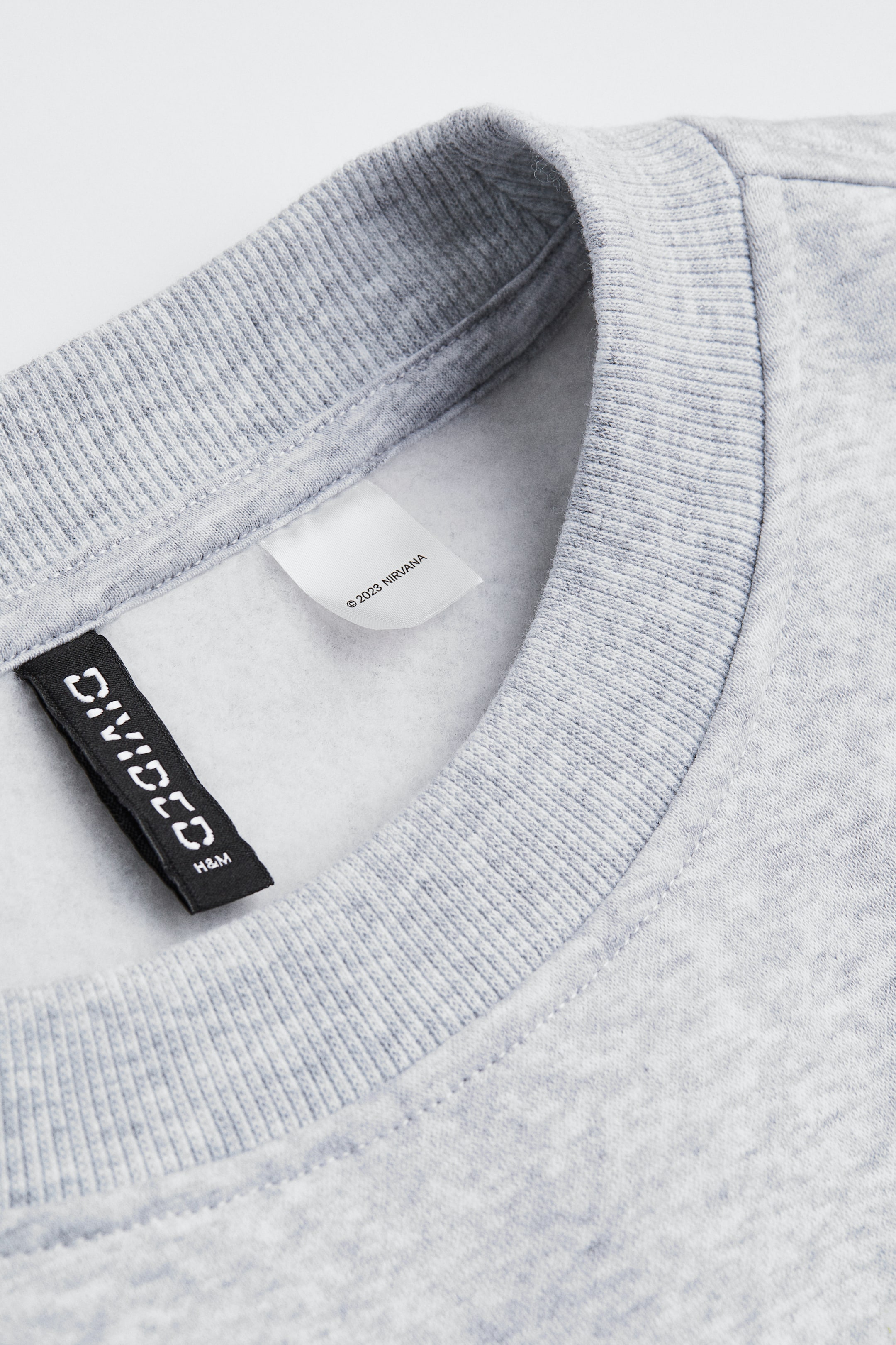 View larger image: Oversized printed sweatshirt - Light grey marl/Nirvana - Ladies | H&M IN 2