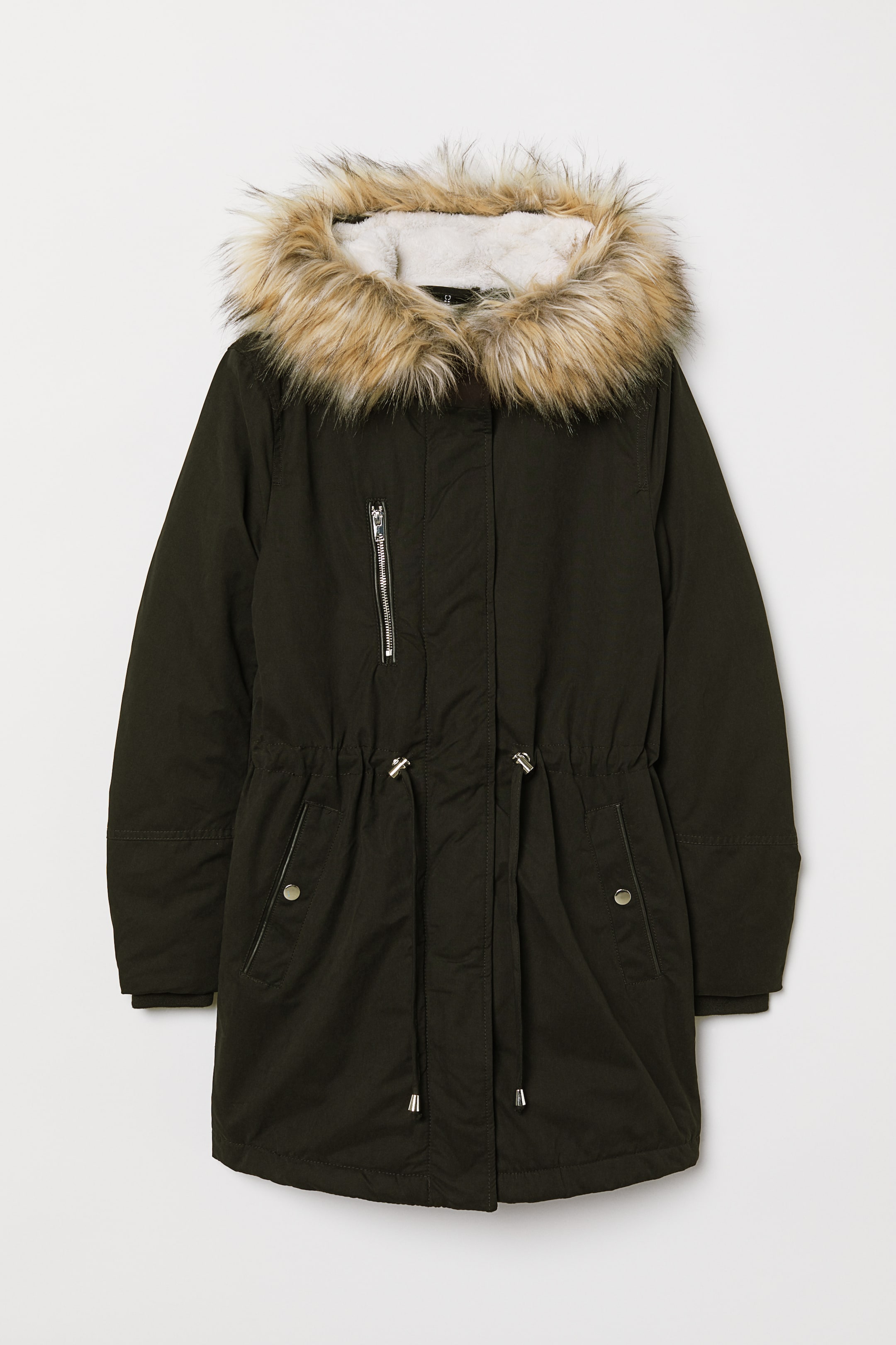 Padded parka with a hood - Long sleeve - Black - Ladies | H&M GB