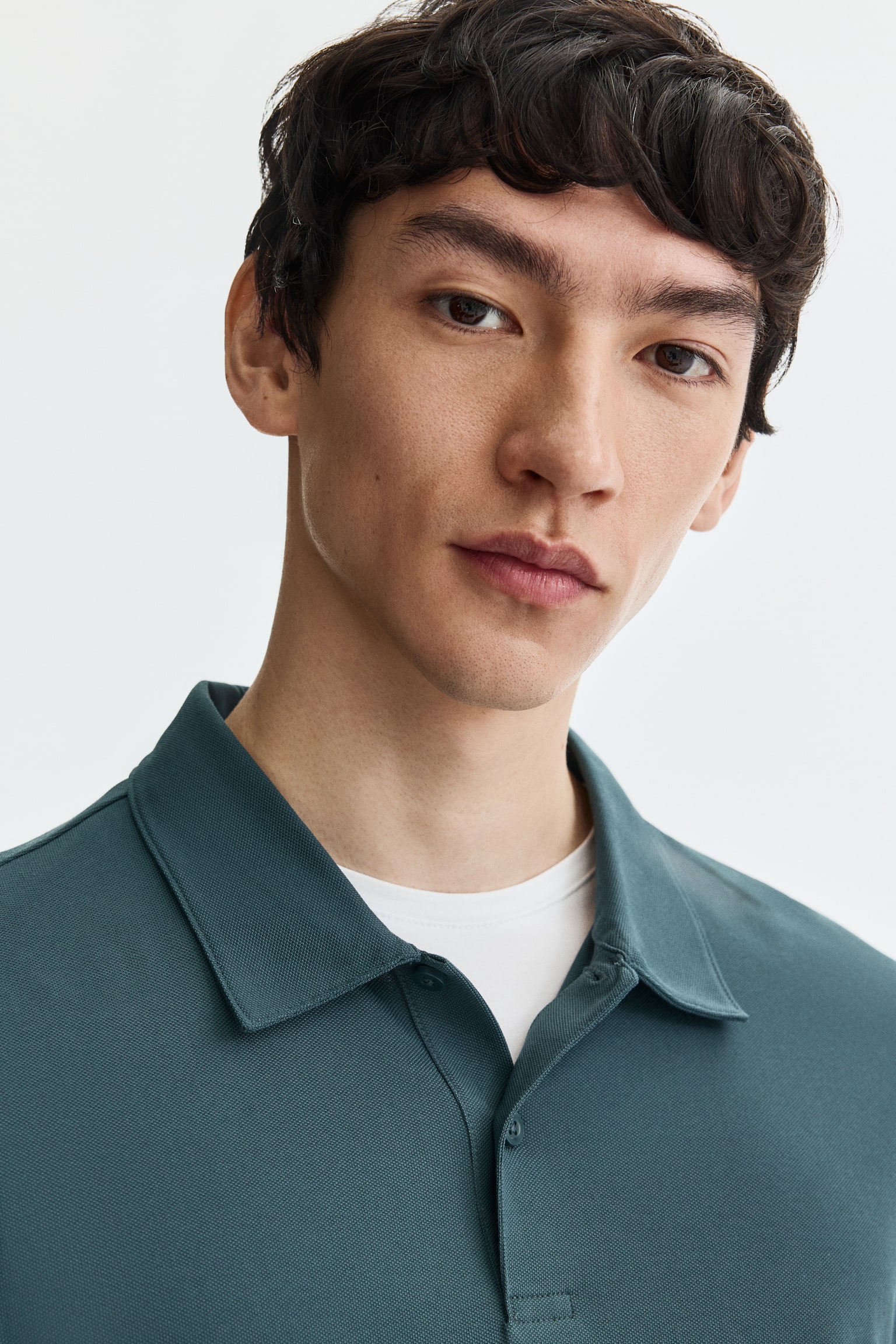 COOLMAX® Slim Fit Polo shirt-Teal - 3