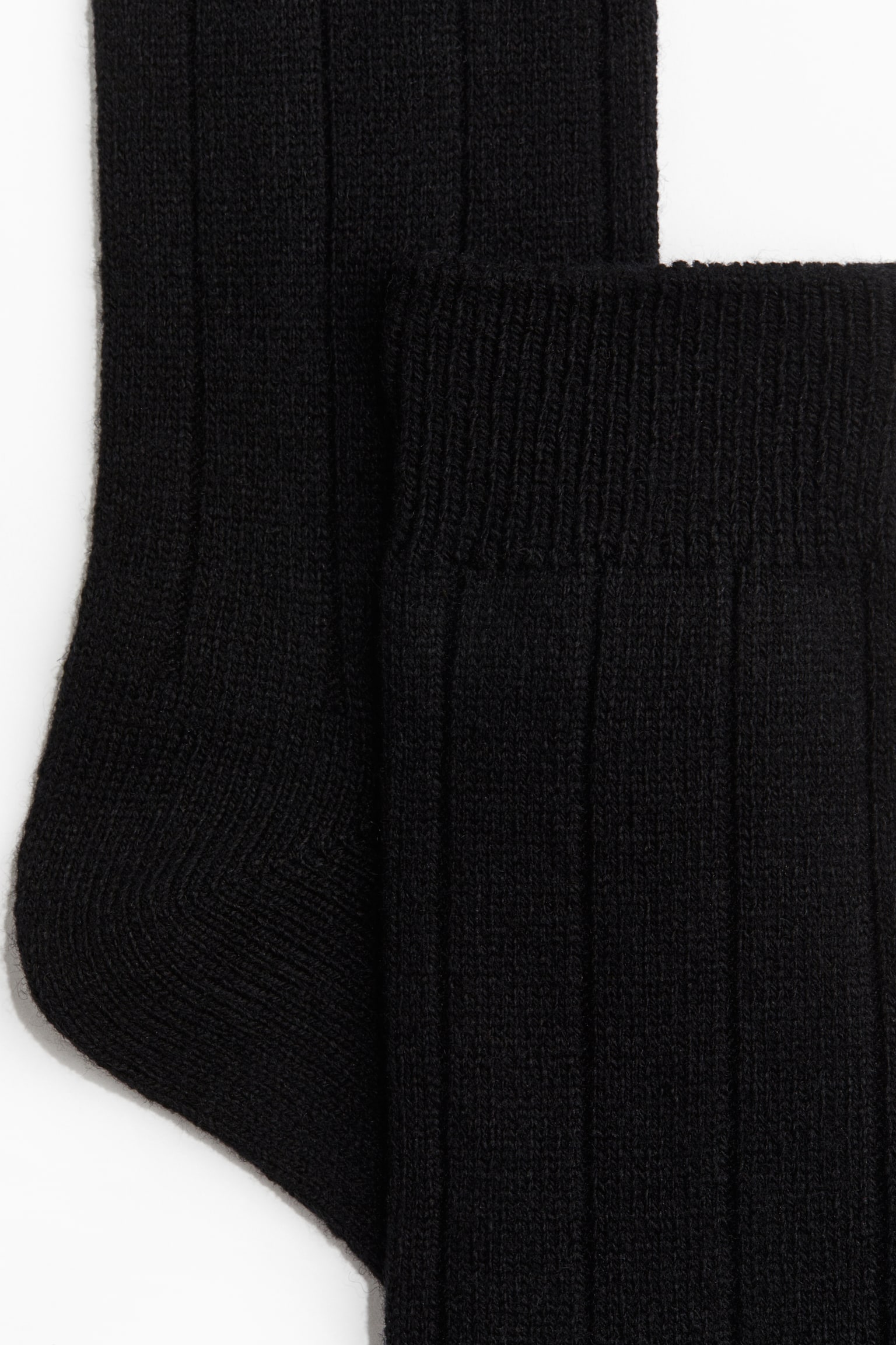 Rib-knit socks - Black/Dark grey marl/Grey marl/White/Navy blue/Beige - 2