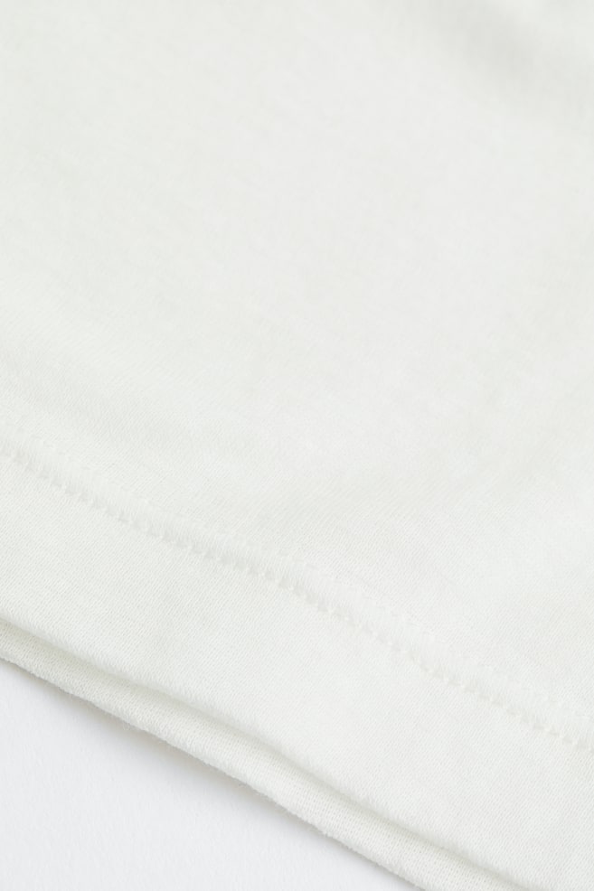 Top en jersey de coton pima - Blanc/Noir/Beige clair/Beige foncé/dc - 3