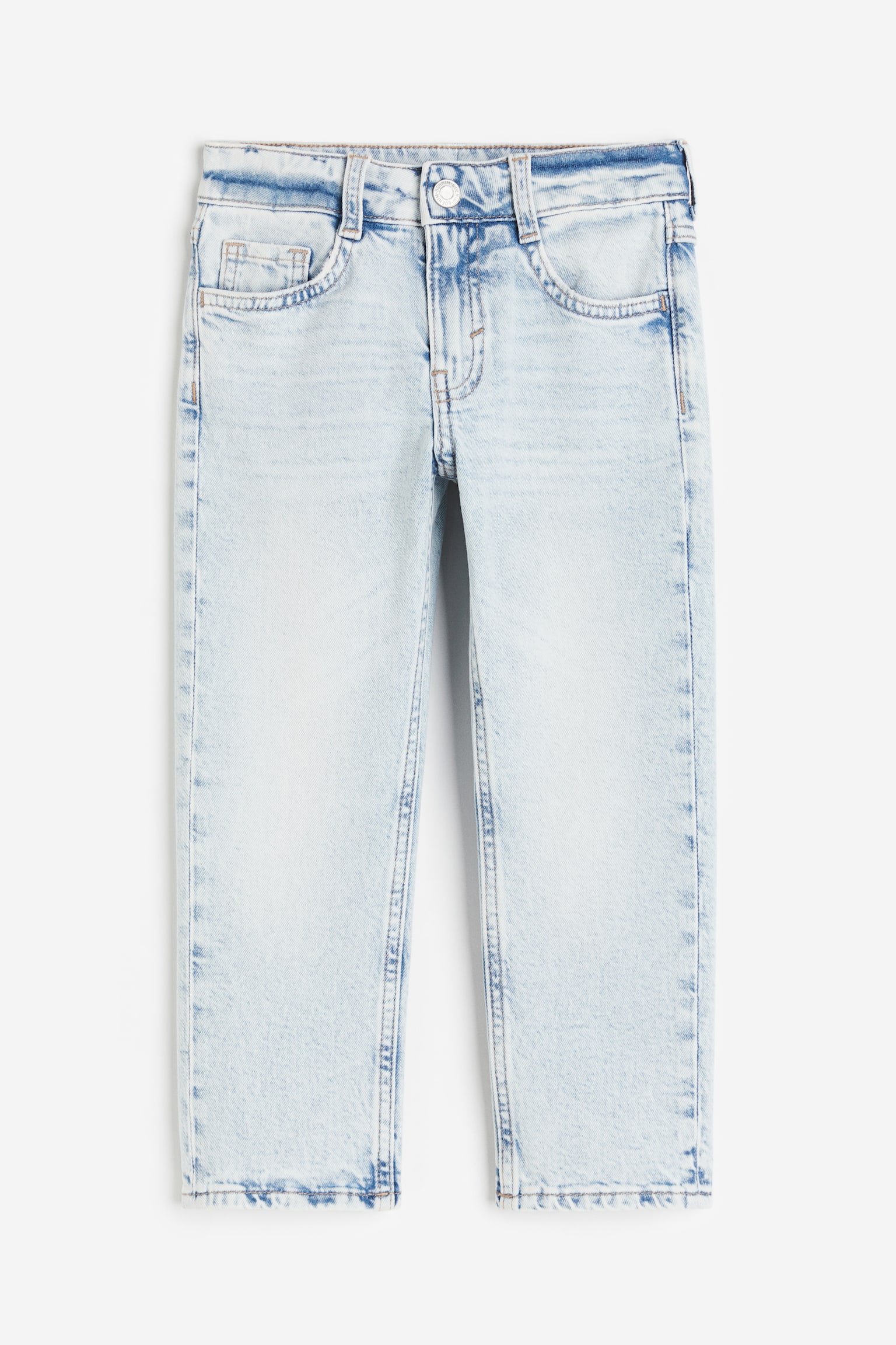 Straight Leg Jeans - Ljus denimblå/Denimgrå - 1