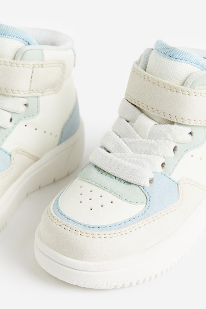 Sneakers montantes color block - Bleu clair/color block/Rose/color block - 3
