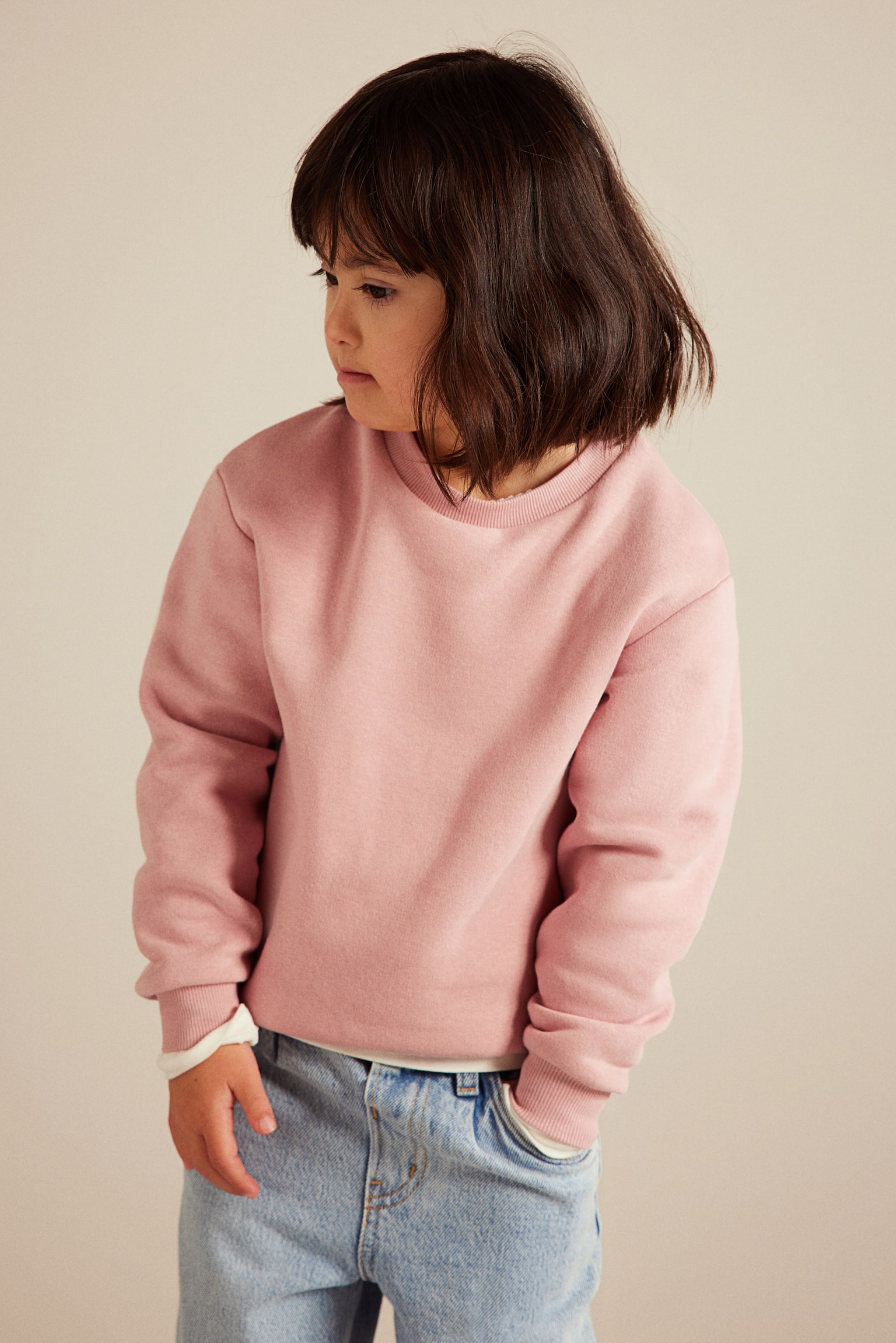 Sweater - Light pink/Dark grey/Hearts/Light green/Dusty purple/Light grey marle - 4