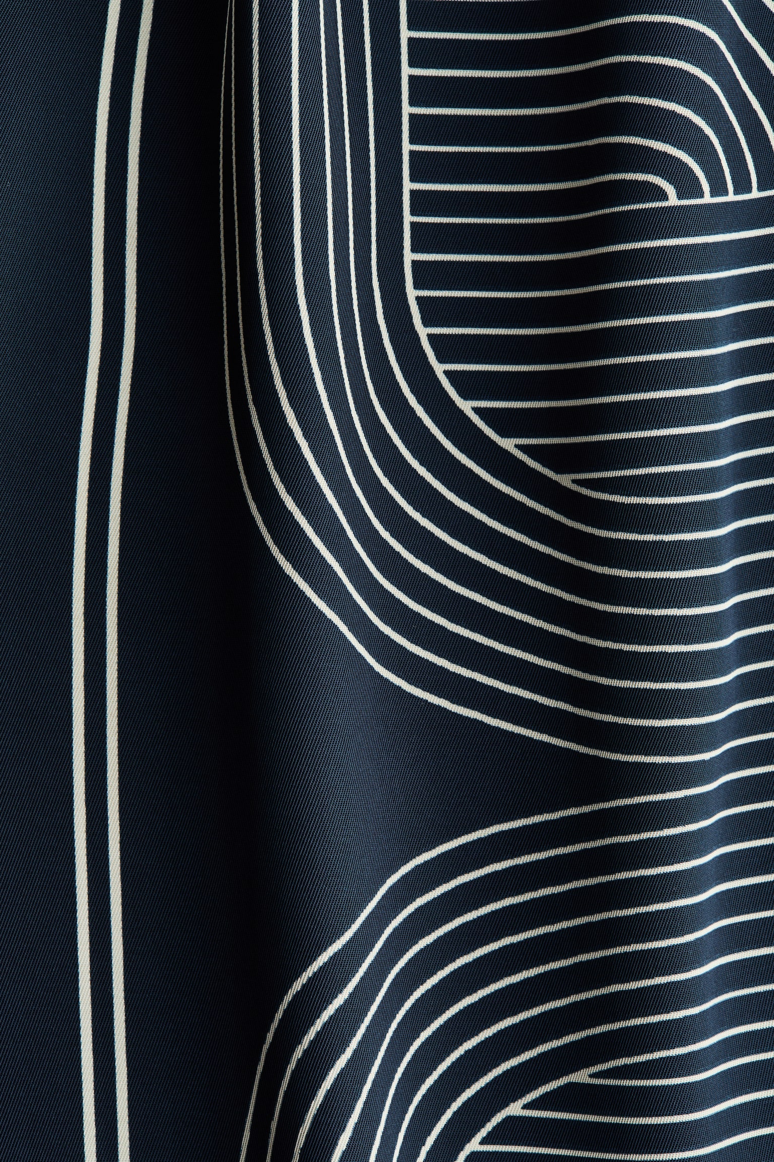 Pantalon à taille élastique - Bleu foncé/motif - 5