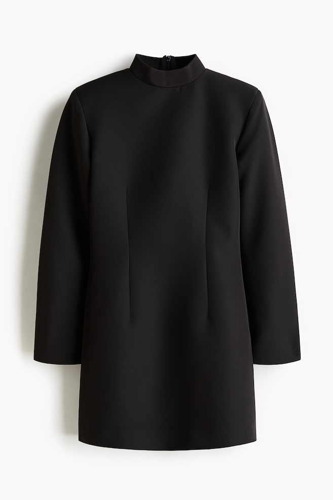 Robe à manches longues - Noir - 1