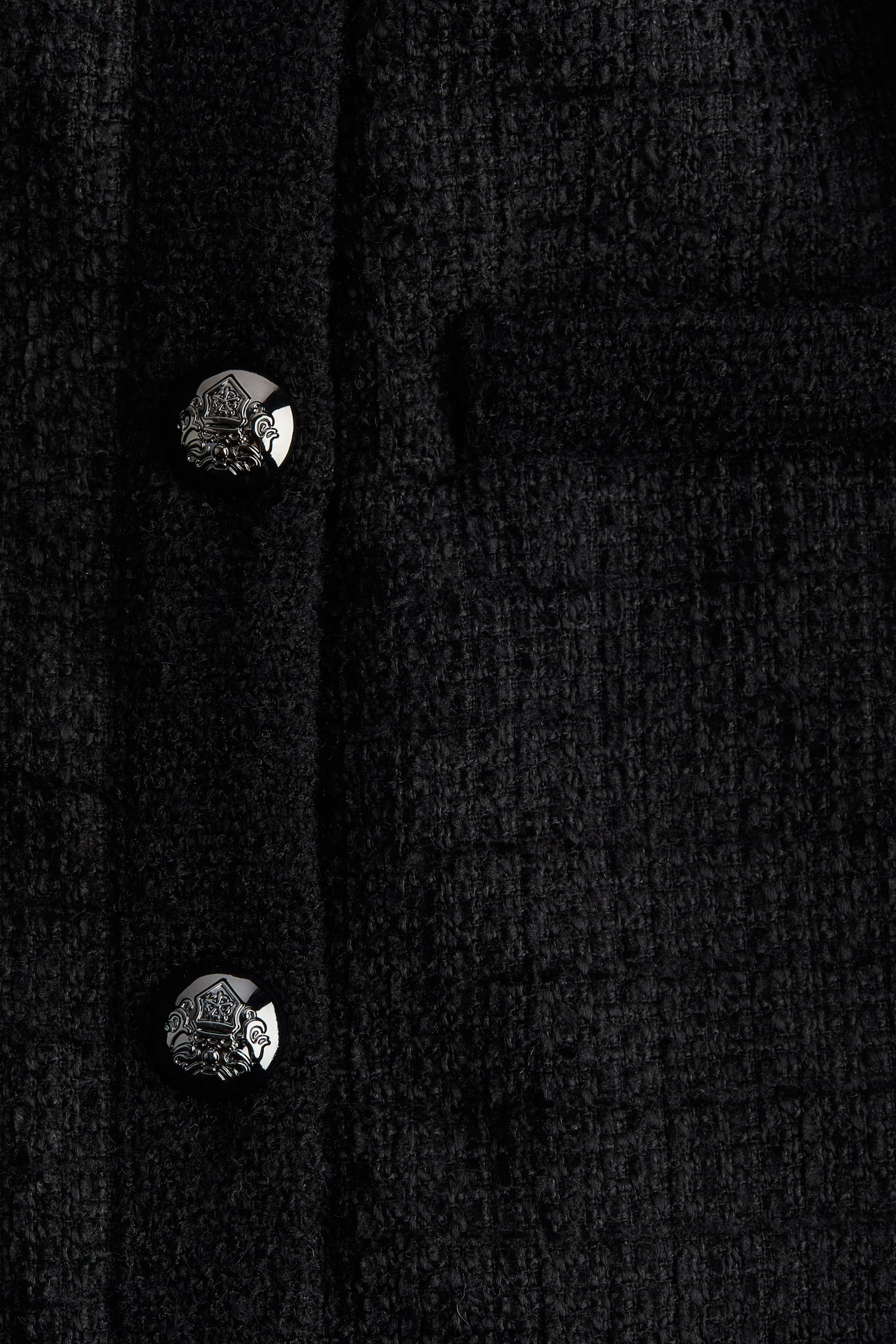 Textured-weave jacket - Black/Black marl - 5