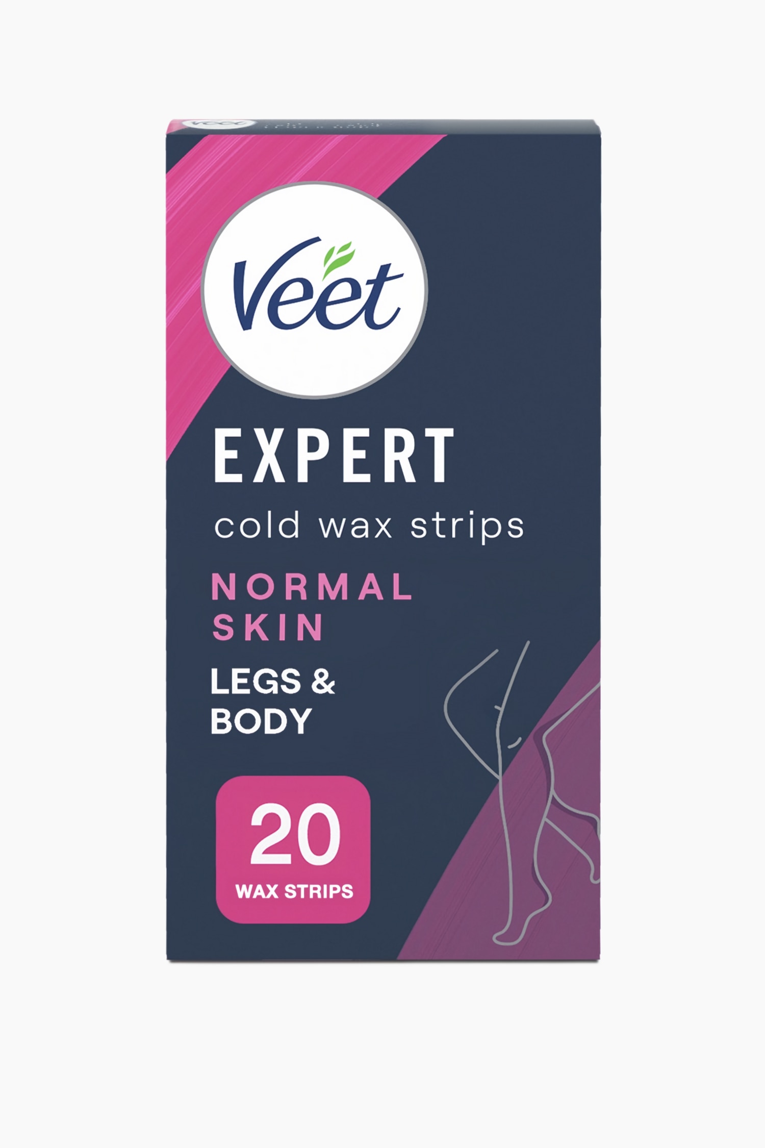 Veet - Expert Cold Wax Strips Legs & Body - Normal Hud