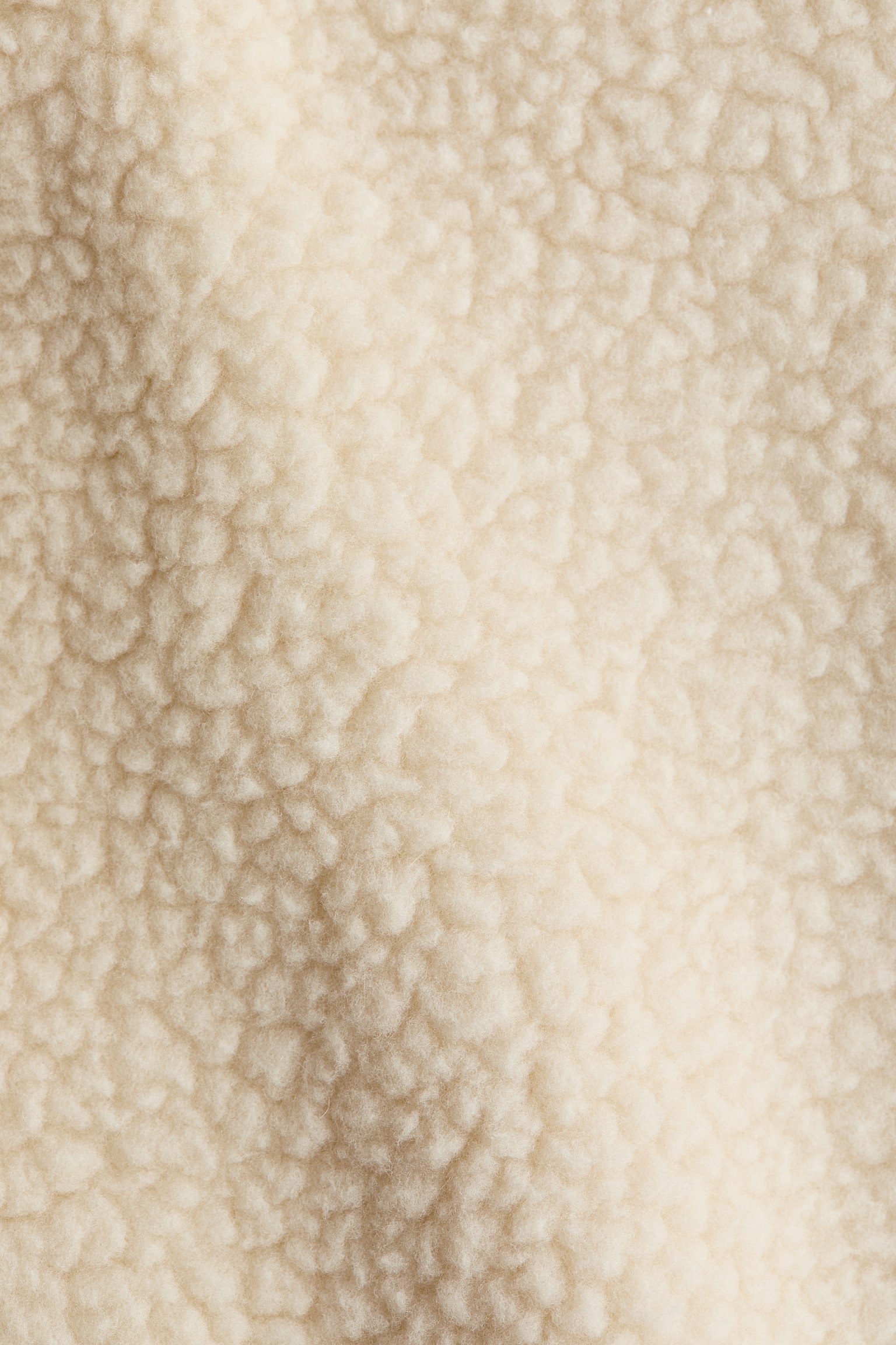 Детская куртка H&M Teddy Fleece, цвет: Светлый бежевый — фото 4