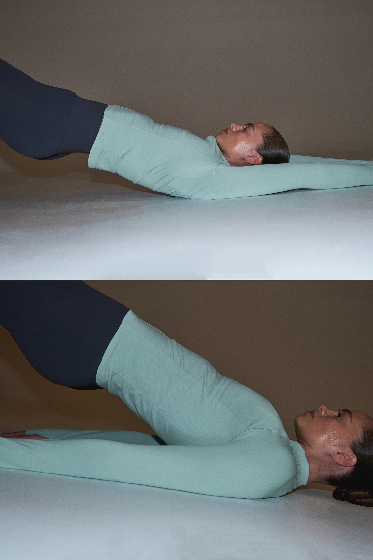 Seamless Activewear Jacket with DryMove™ - Light turquoise/Gray/Brown - 6