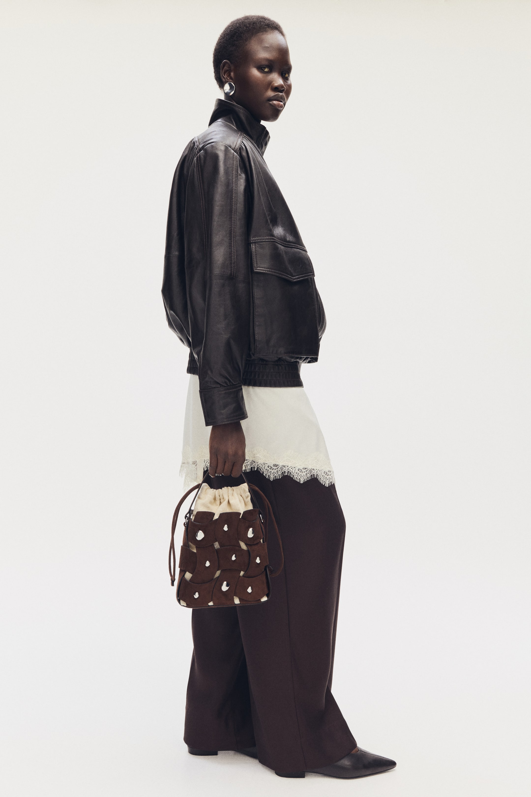 Crossbody Bucket Bag
