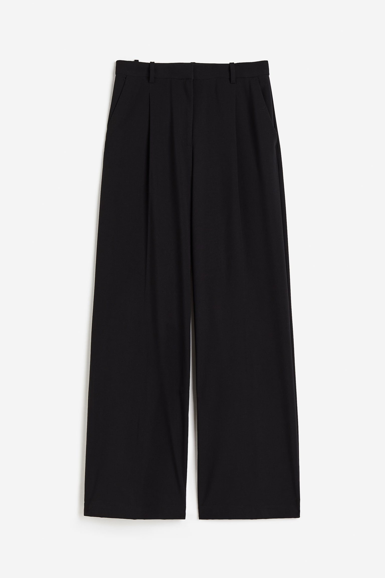 Wide trousers - Black/Grey marl/Burgundy/Beige/Dark grey/Pinstriped/Dark brown/Beige/Light beige/Light beige - 2