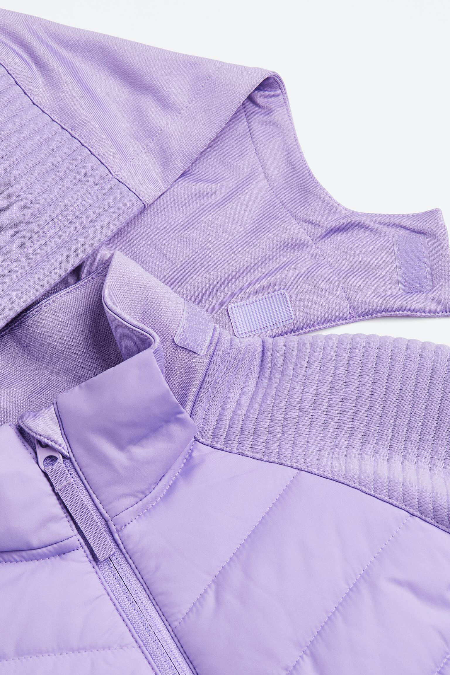 Hooded Activewear Jacket - Light purple/Black - 2