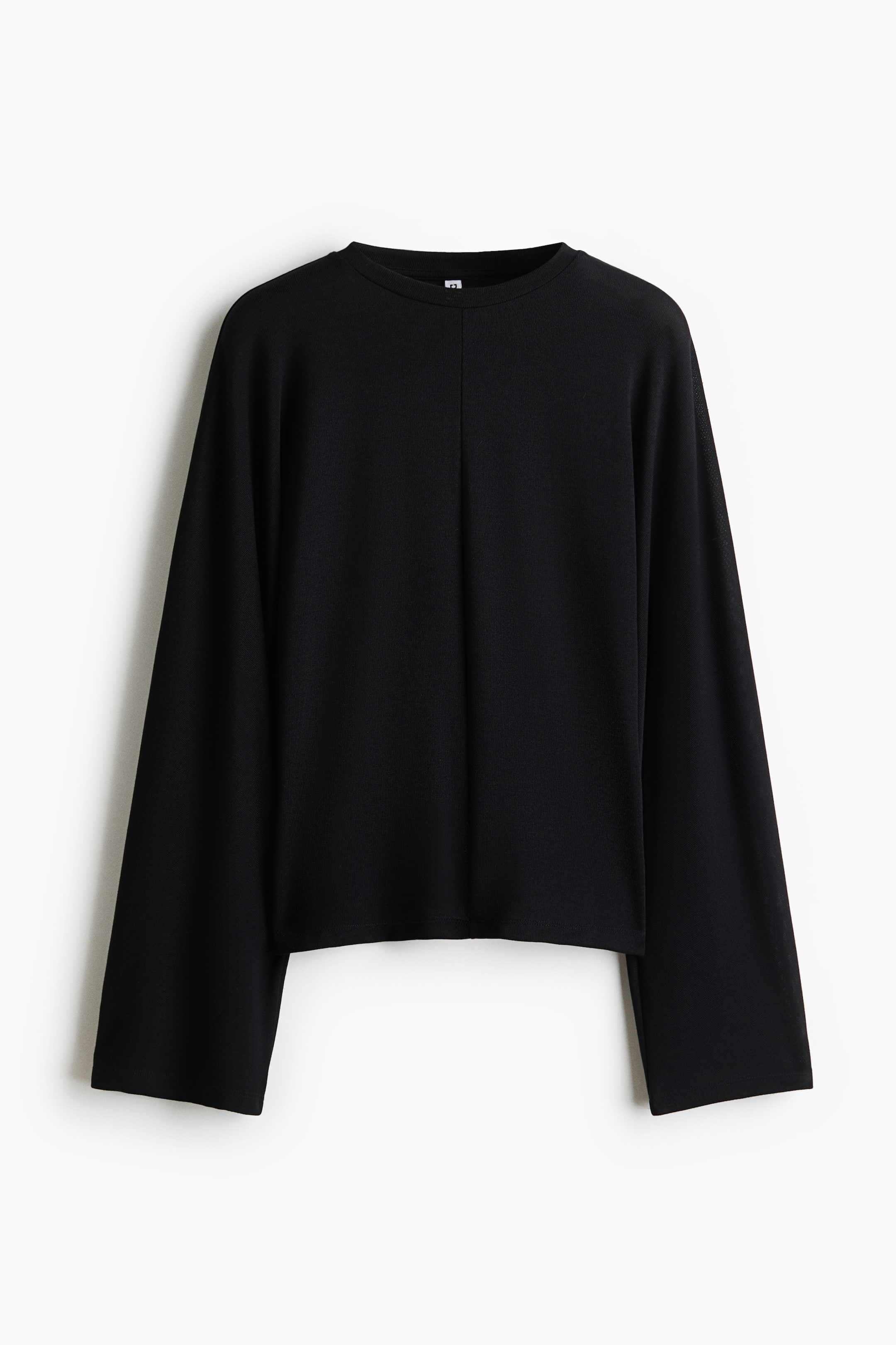 View larger image: Batwing-sleeved jersey top - Black - Ladies | H&M 1
