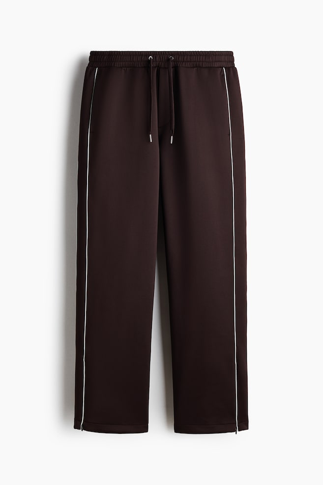 Relaxed Fit Joggers - Dunkelbraun/Schwarz - 1