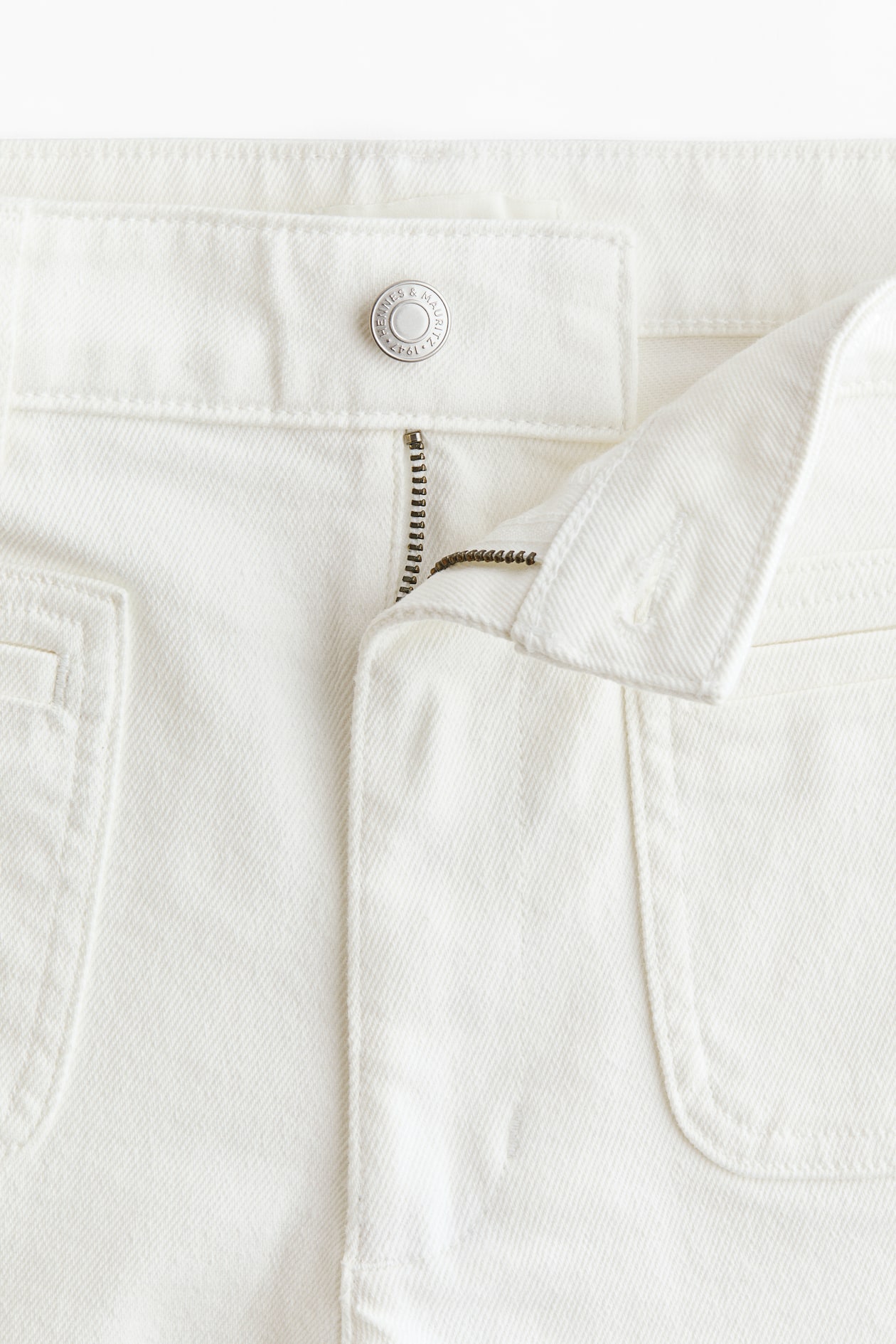 High-Waist Denim Shorts - image 3