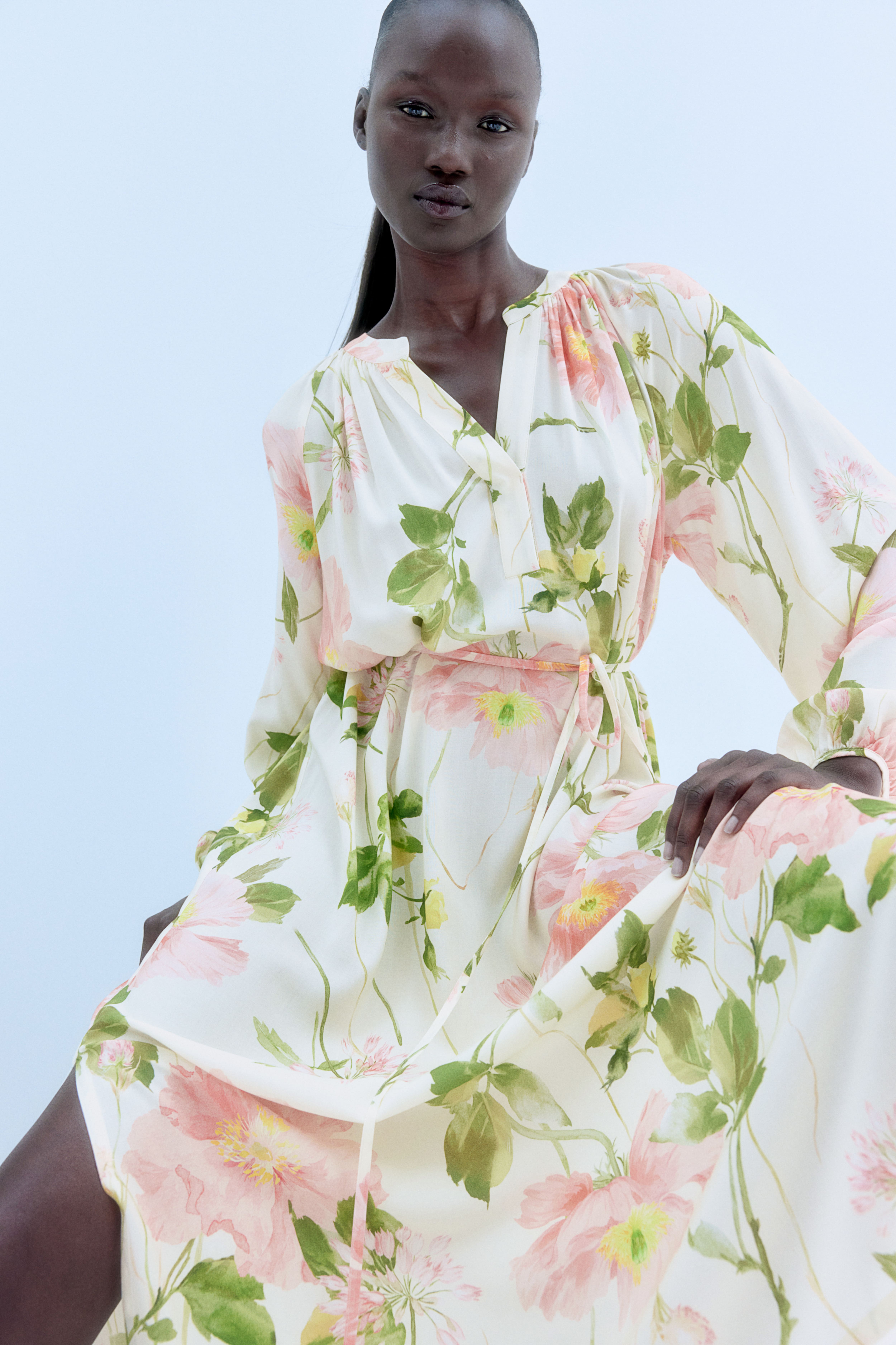 H&m maxi dress floral best sale