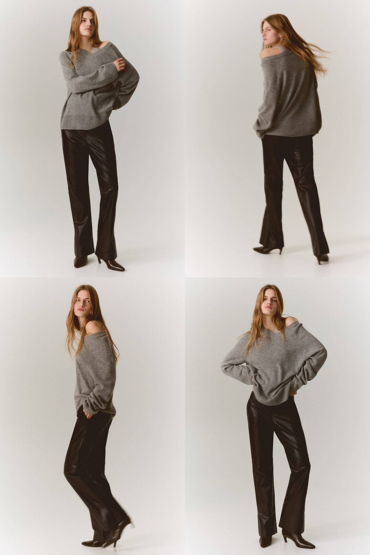 Coated Bootcut Pants - image 4