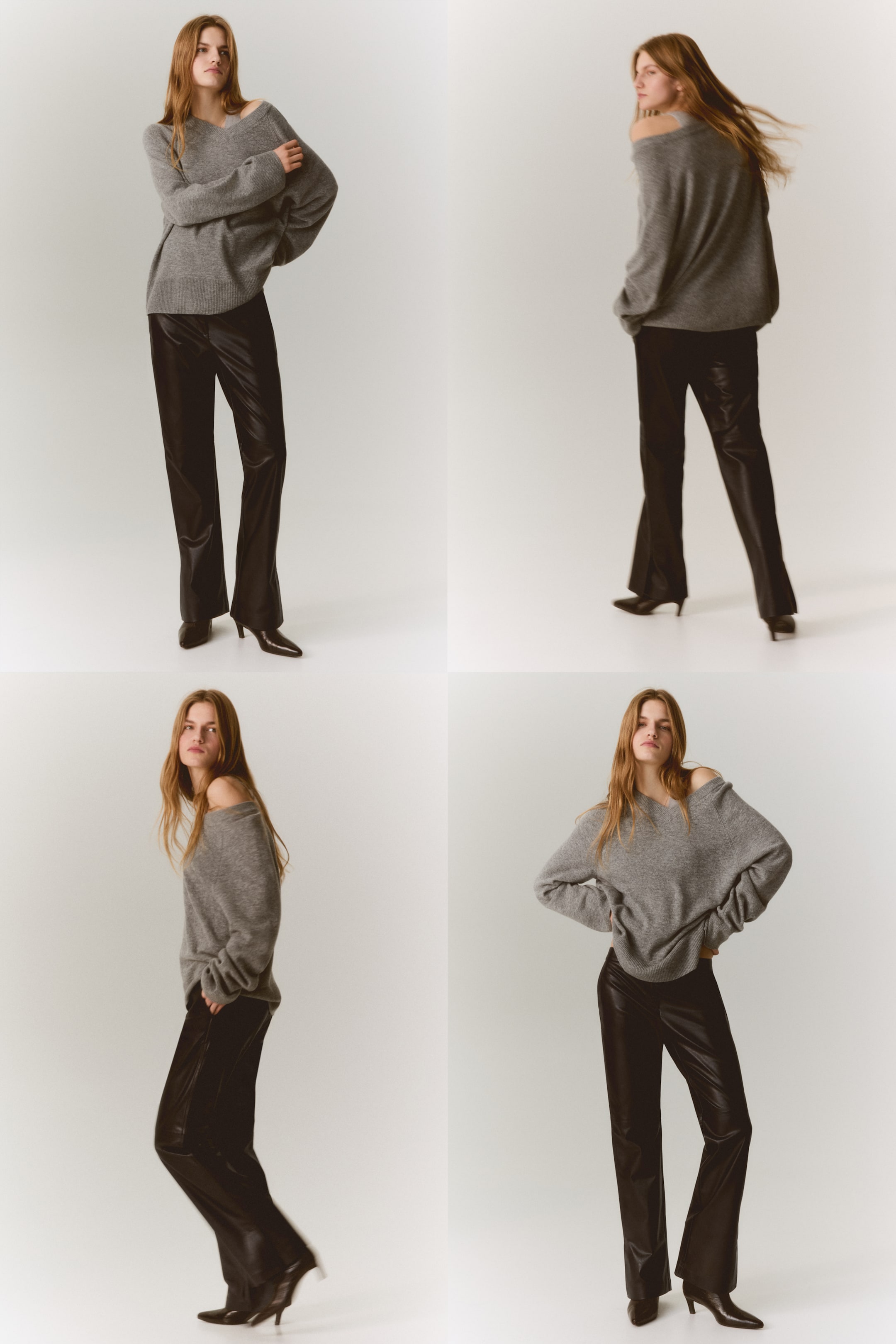 Pantalon coupe bottillon en tissu enduit