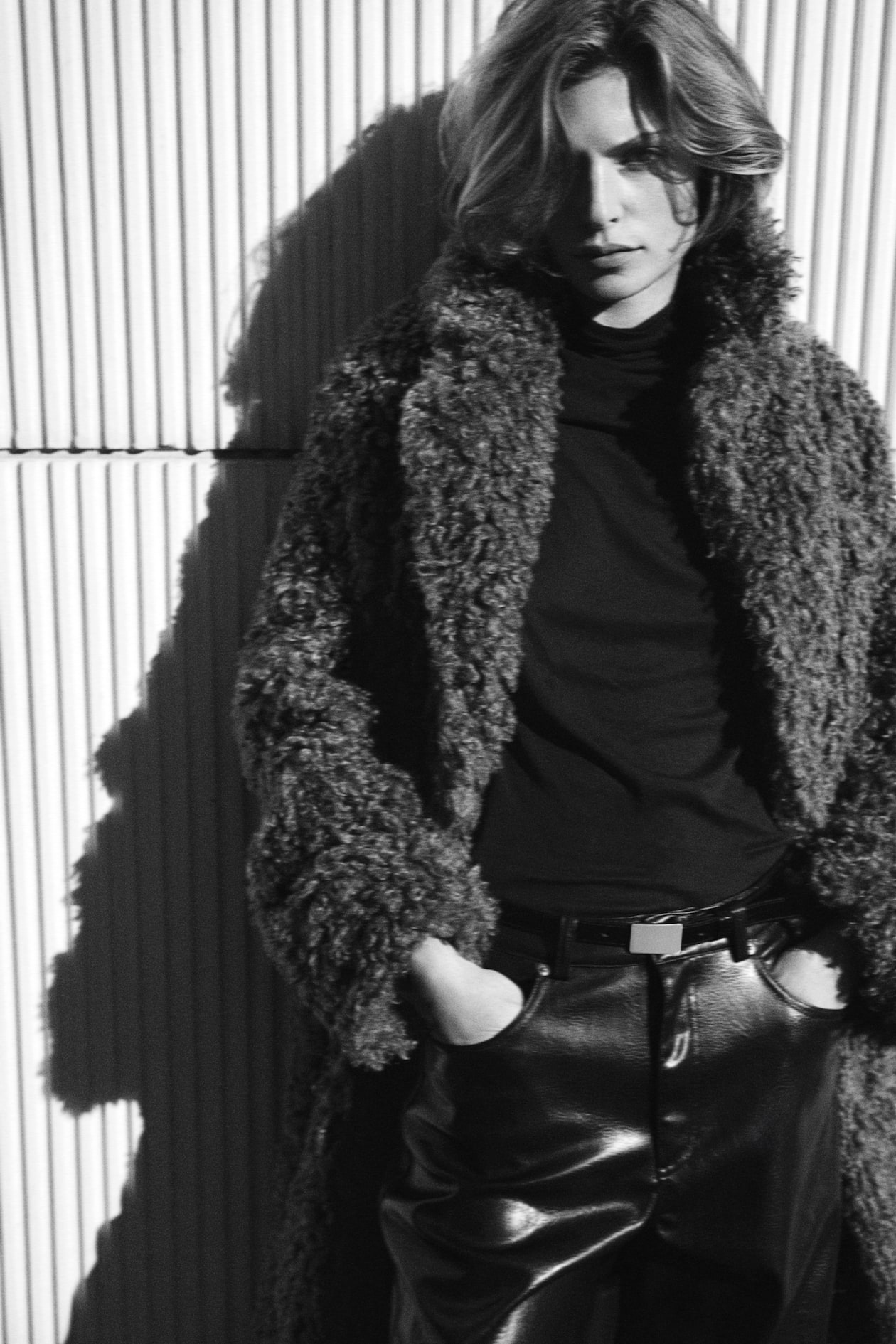 Pile coat Dark mole Ladies H&M GB