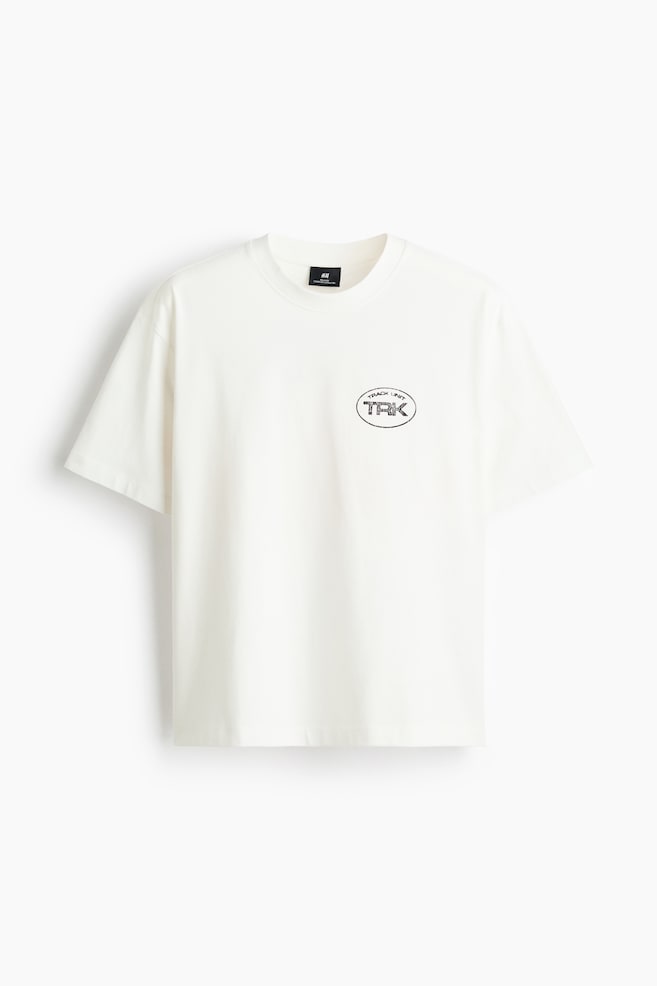 Relaxed Fit Printed T-shirt - White/Track Unit TRK/White/St. Ives Hôtel/Dark blue/St Ives Hotel/Grey marl/Sport gear 86/Light blue/1992/Navy blue/Sunset Race/Pale yellow/Sports Club/Cream/Sports Soc./Red/East Isles Club - 1