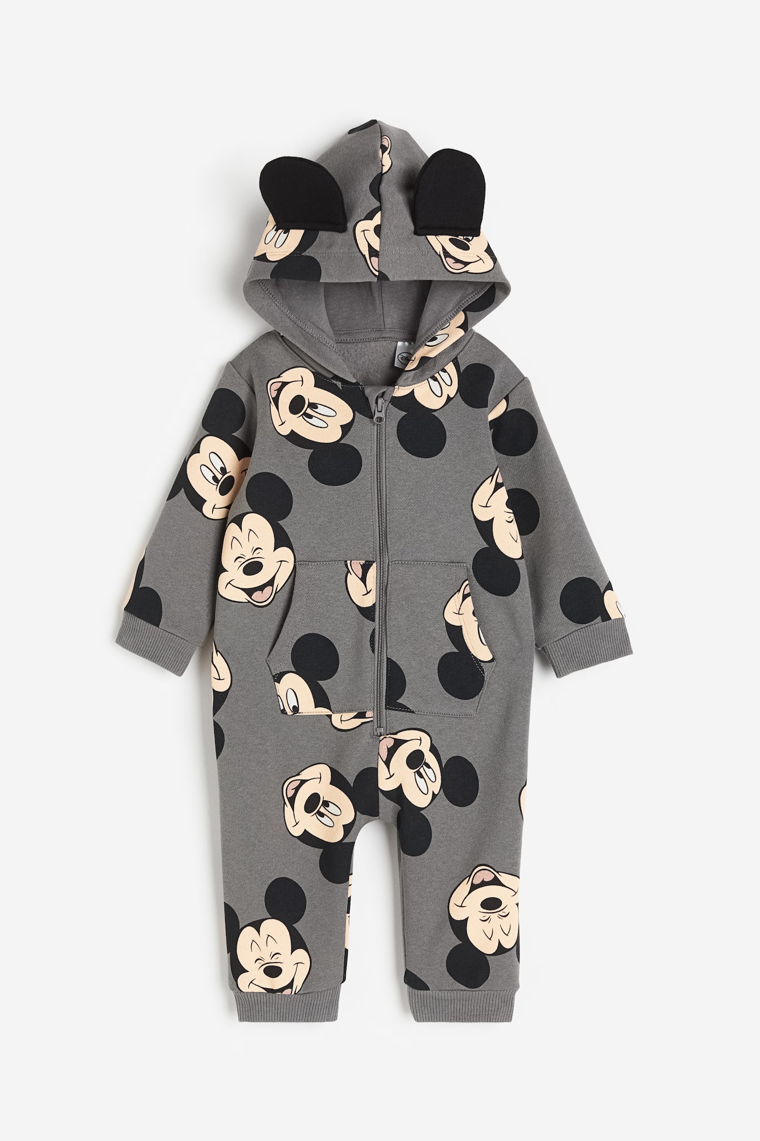 Print Sweat Coverall - Dark grey/Mickey Mouse - 1