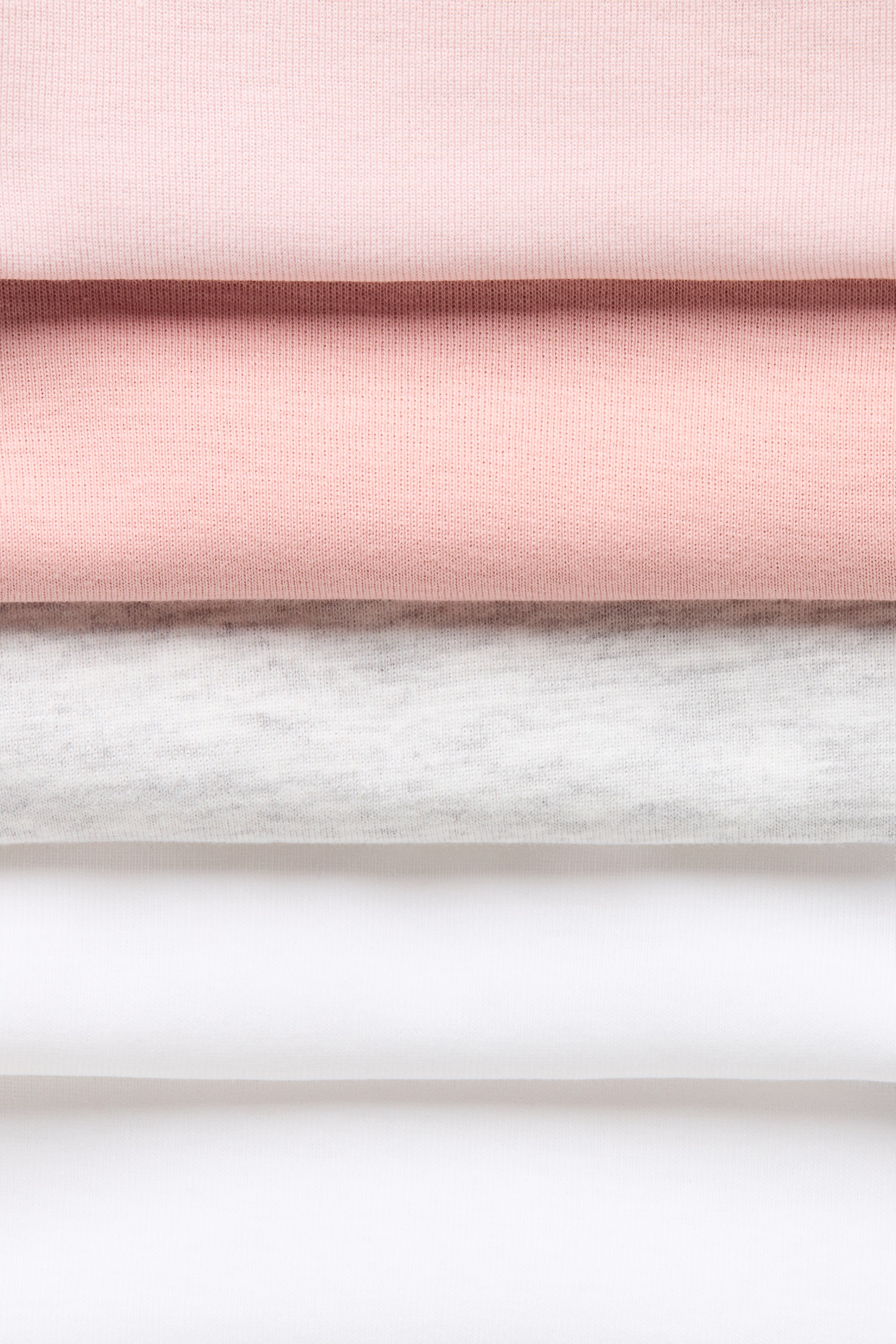 5-Pack Cotton Bodysuits with Lap Shoulders