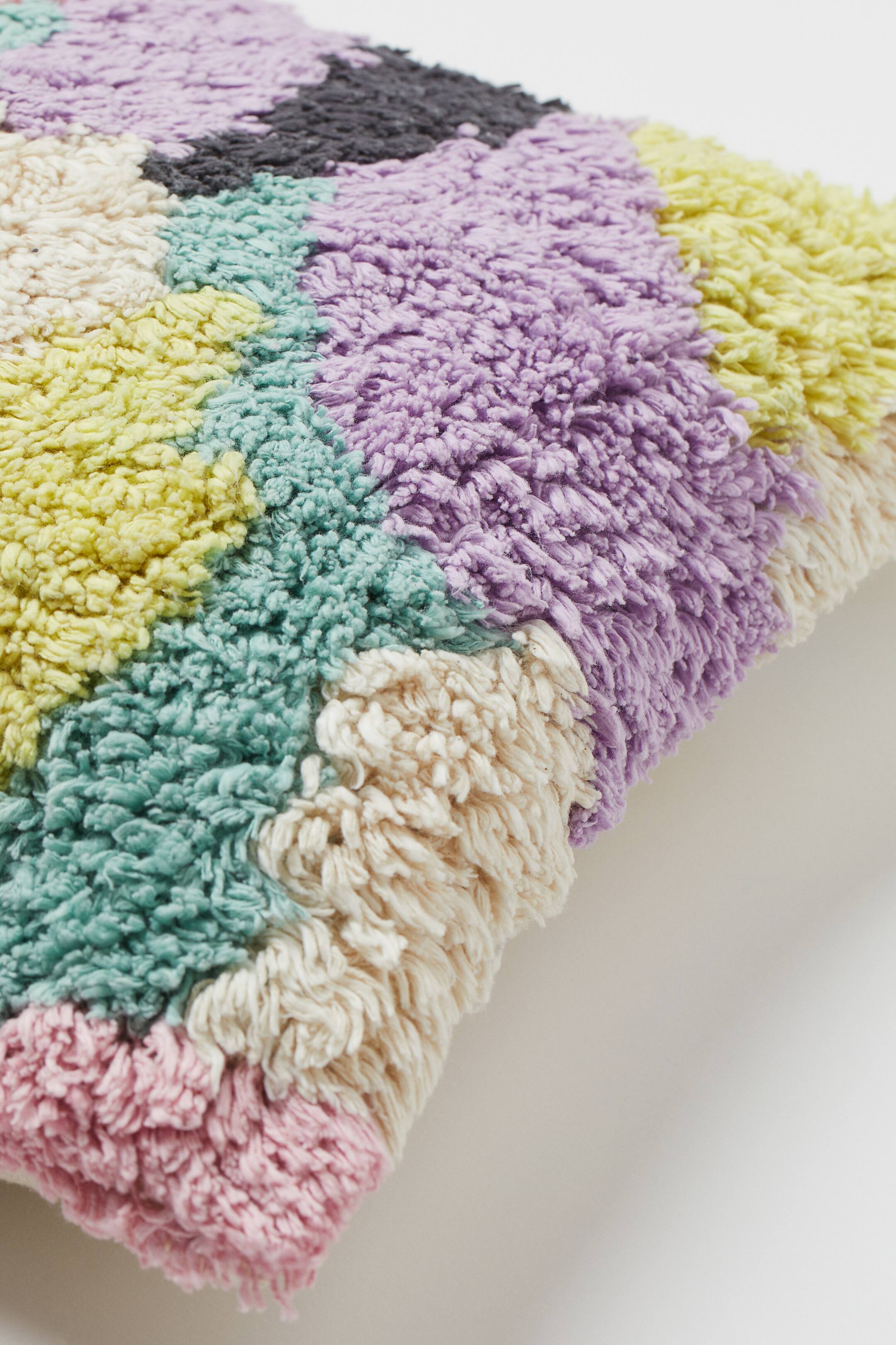 Tufted Cushion Cover Light purple/patterned Home All H&M US