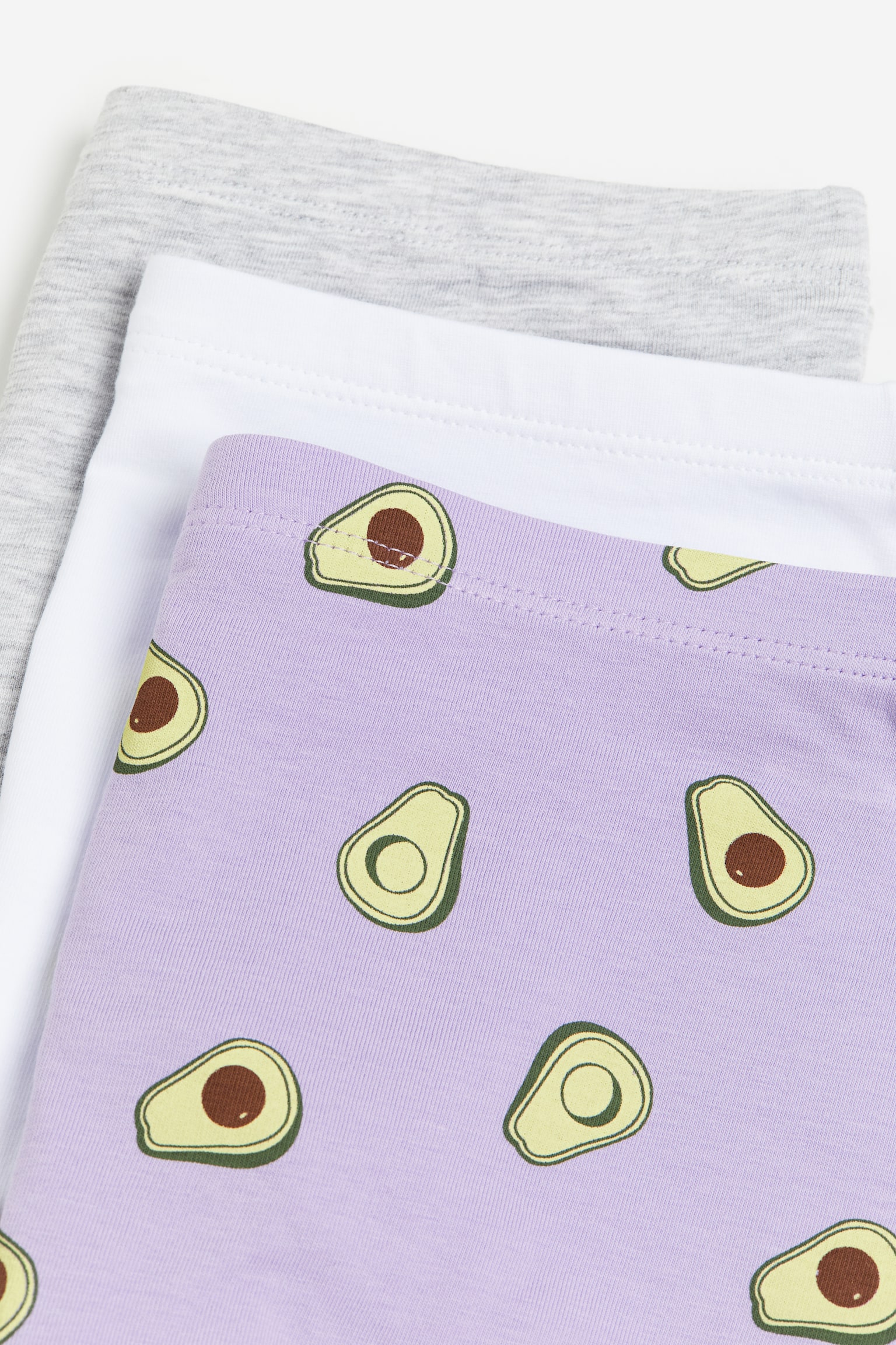 Bộ 5 quần boxer cotton - Màu tím lilac/Quả bơ/Màu hồng phấn/Xám đốm/Màu hồng phấn/Hoa/Màu tím nhạt/Đen/Màu xám pha/Teddy bears/Màu xám nhạt/Hồng nhạt - 2