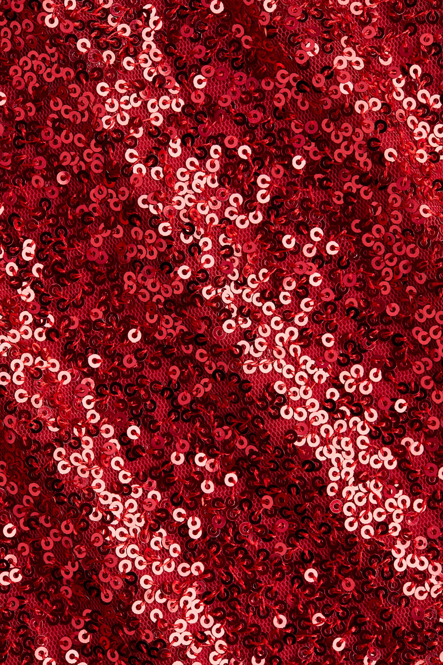 Haut péplum à sequins - Rouge/Argenté/Noir - 2