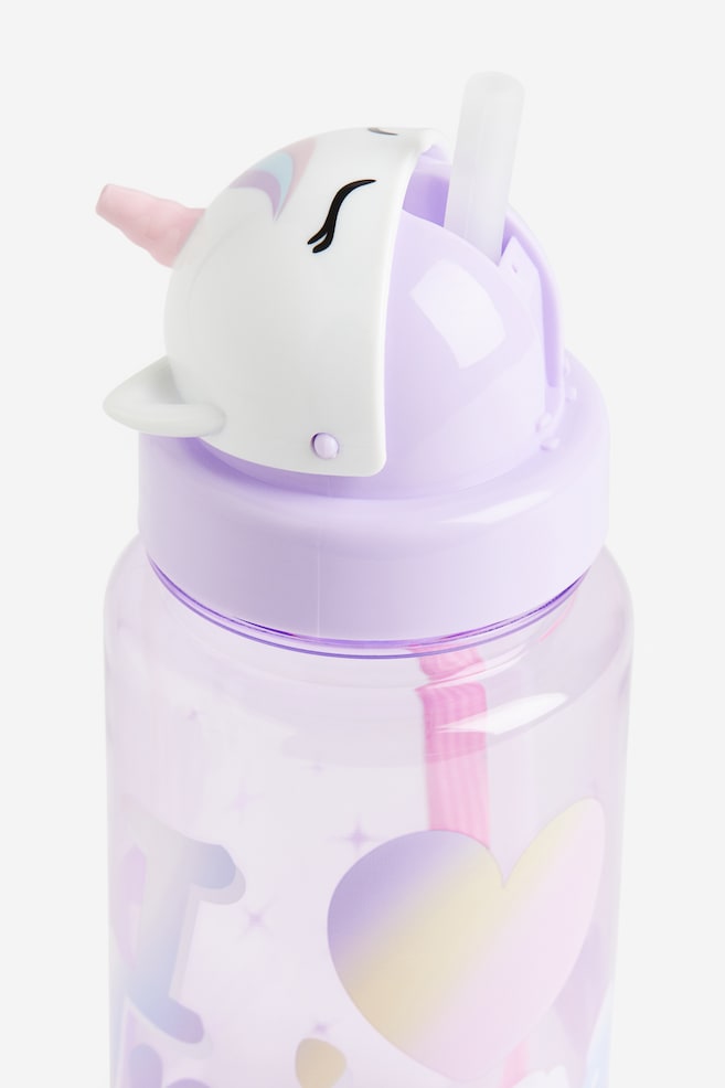 Water bottle - Light purple/Unicorn/Pink/Cat - 2